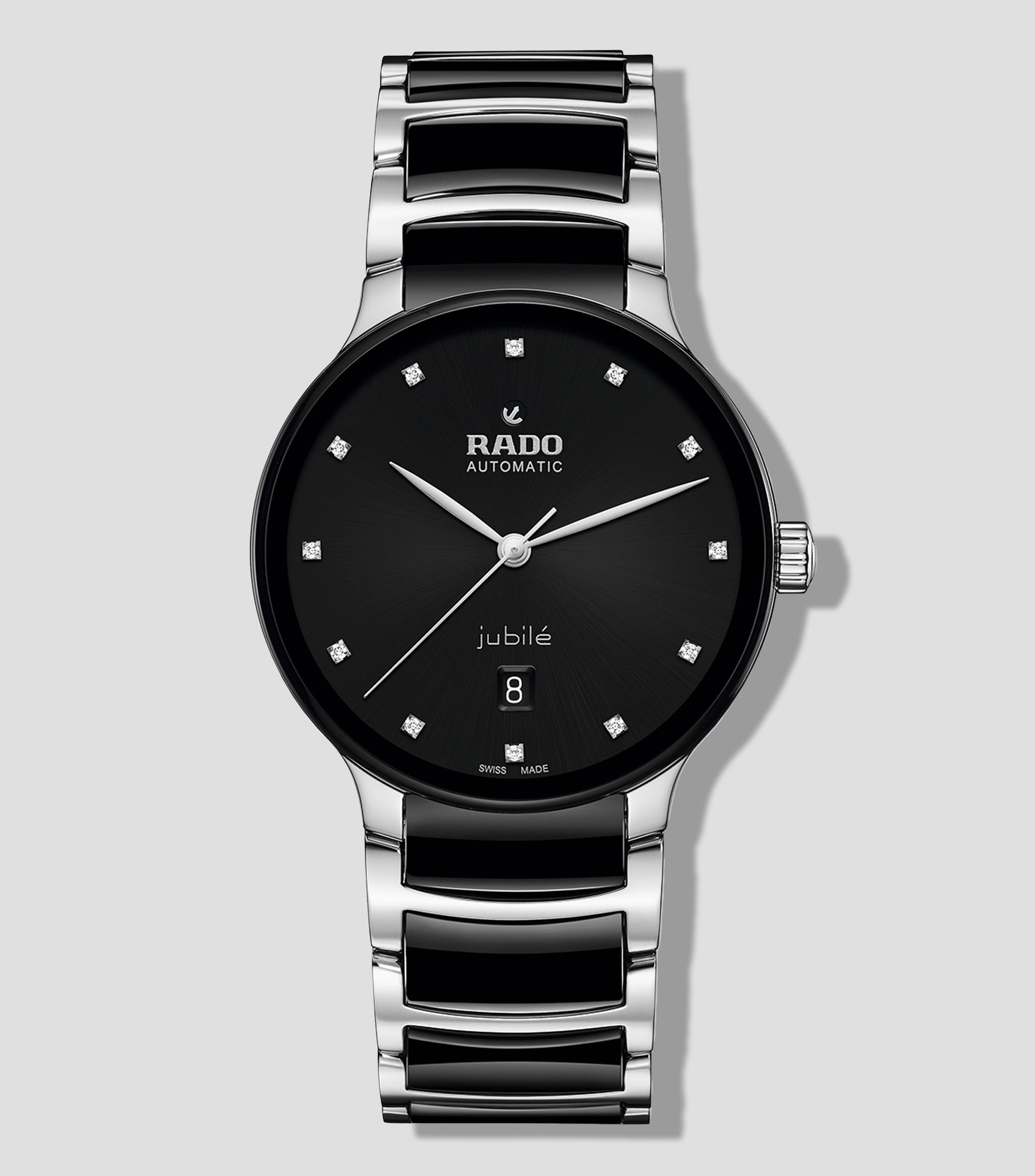 Reloj Unisex Automático Centrix Diamonds Classic Carátula Negra
