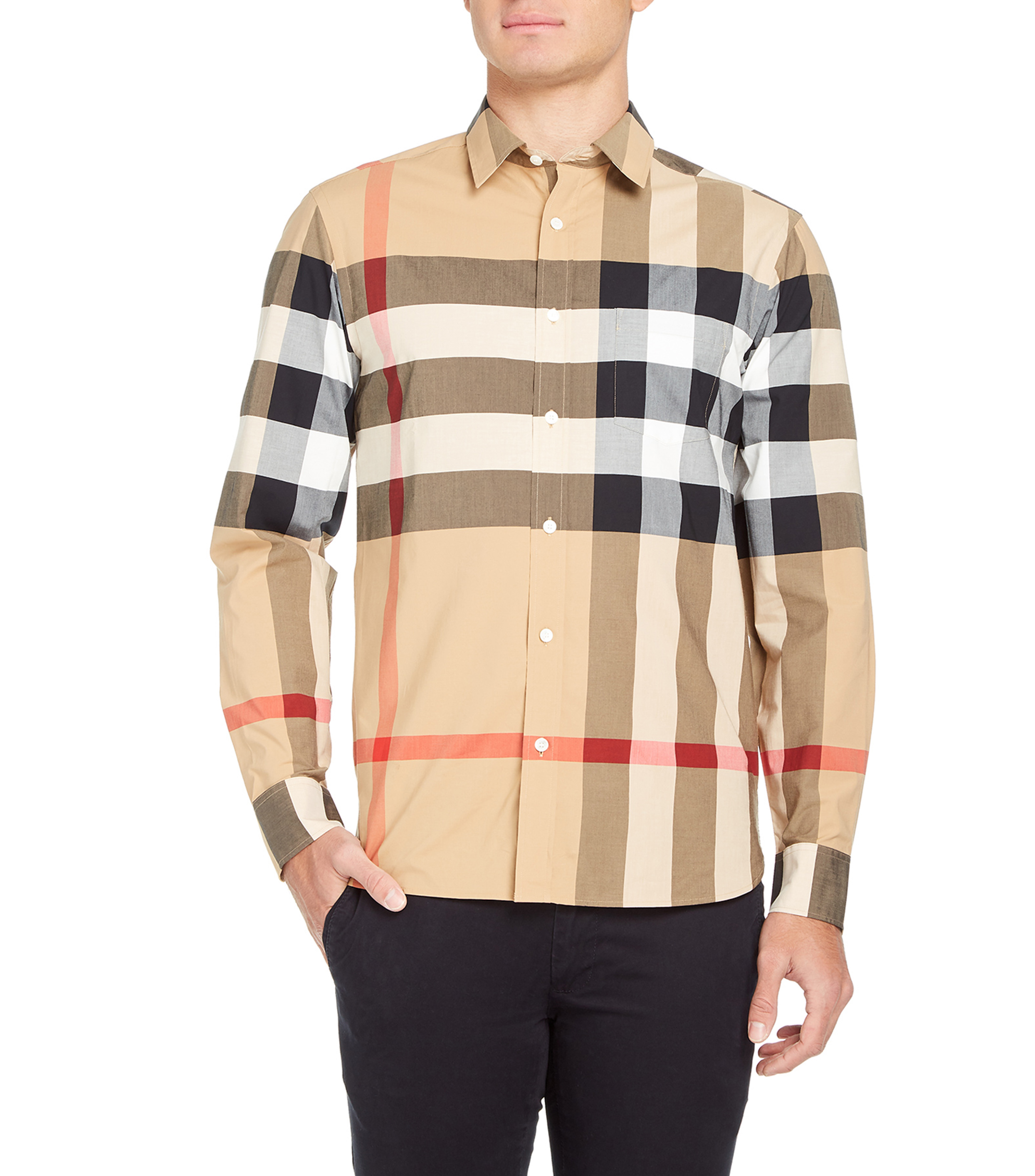 Camisas burberry outlet de hombre
