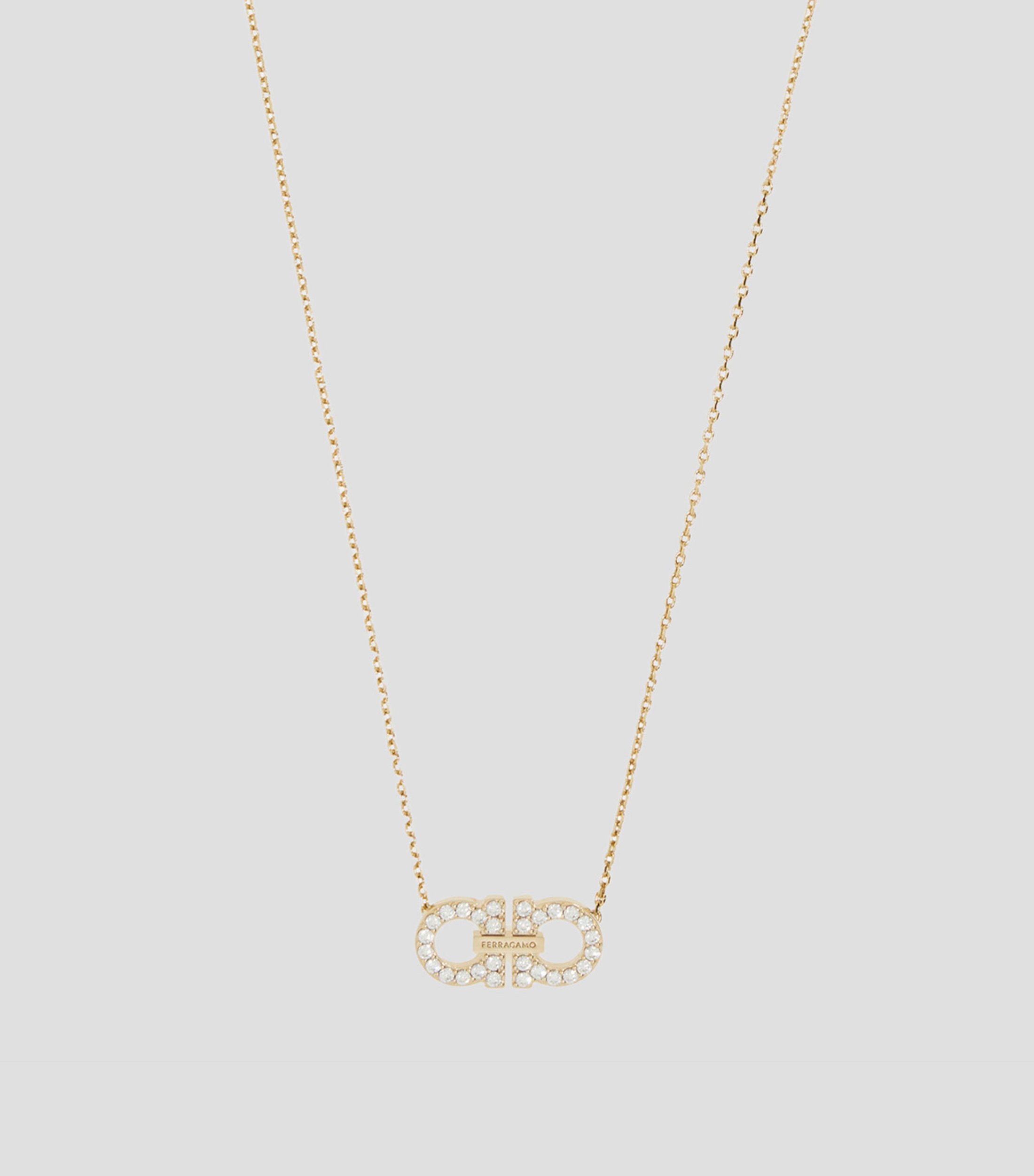 Collar doble Gancini Mujer