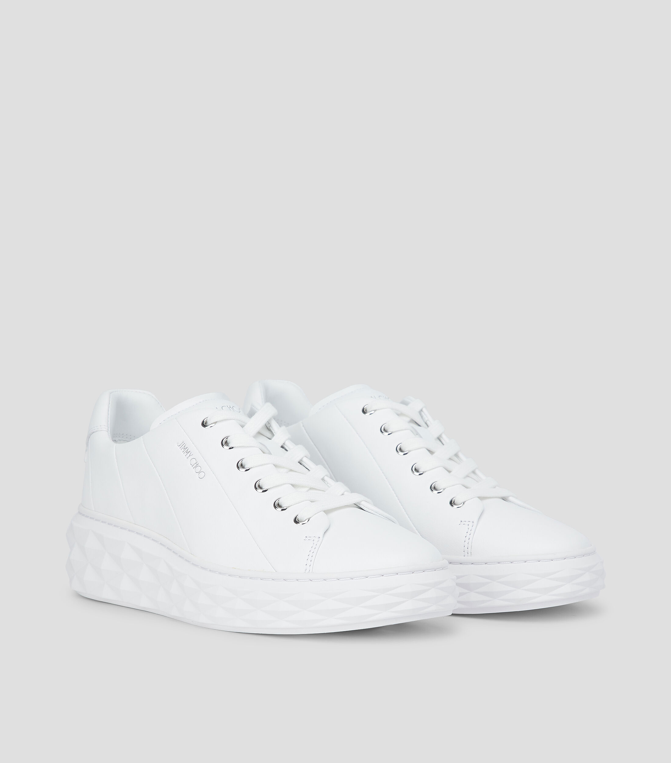 Tenis casuales con plataforma Diamond Light en piel Mujer