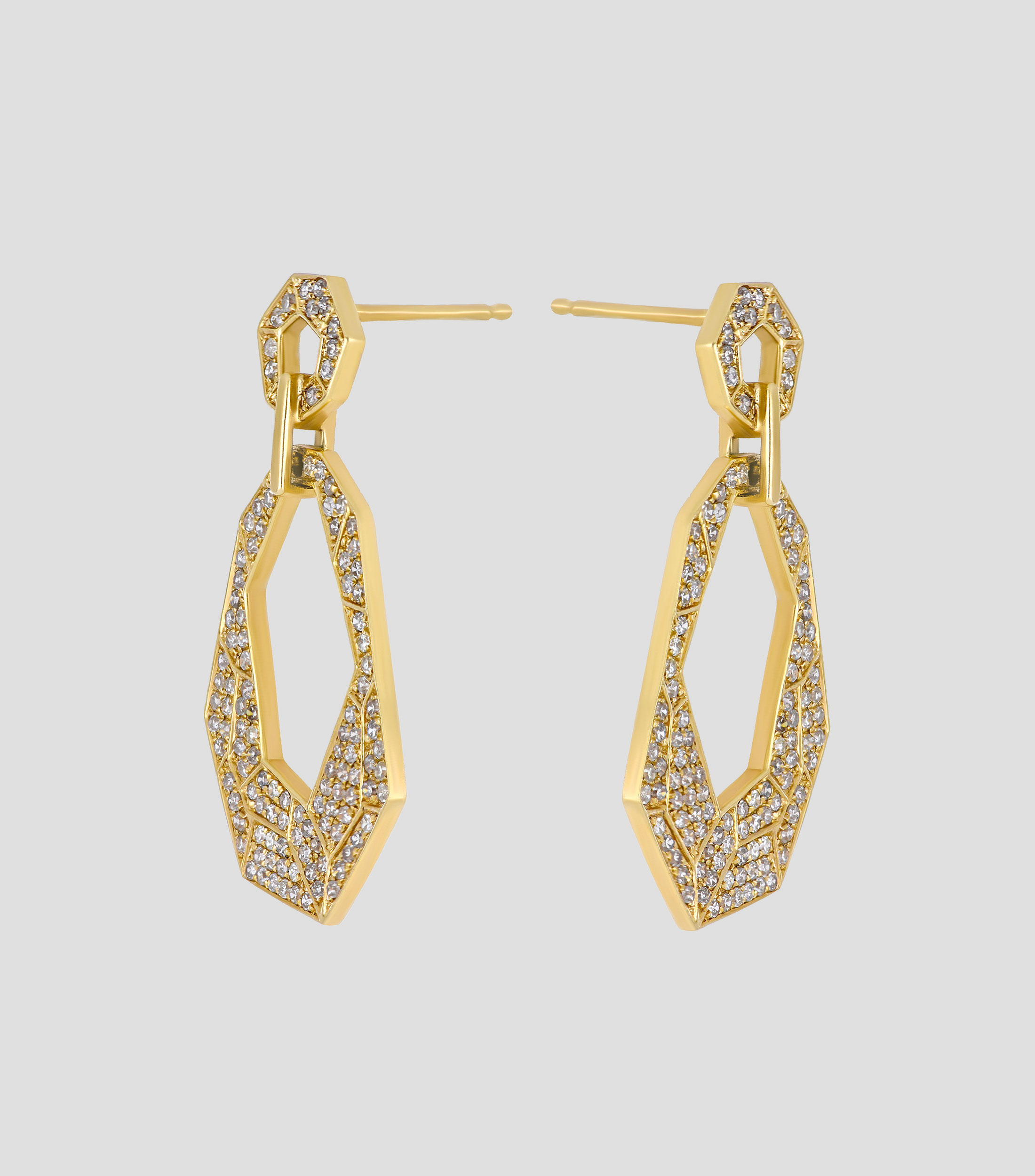 Pendientes en Oro amarillo 14 Kts Mujer