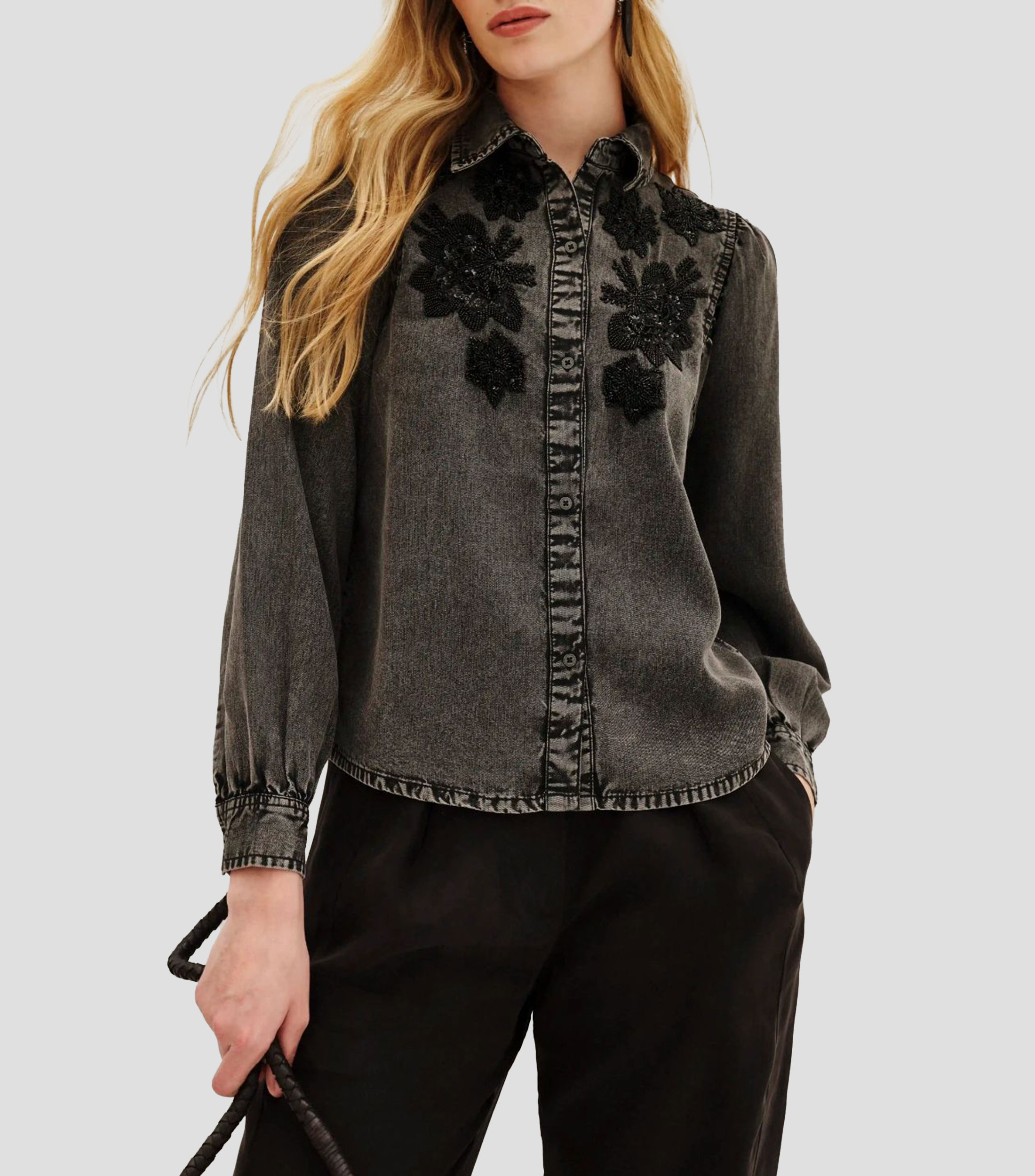 Camisa fantasía manga larga Mujer