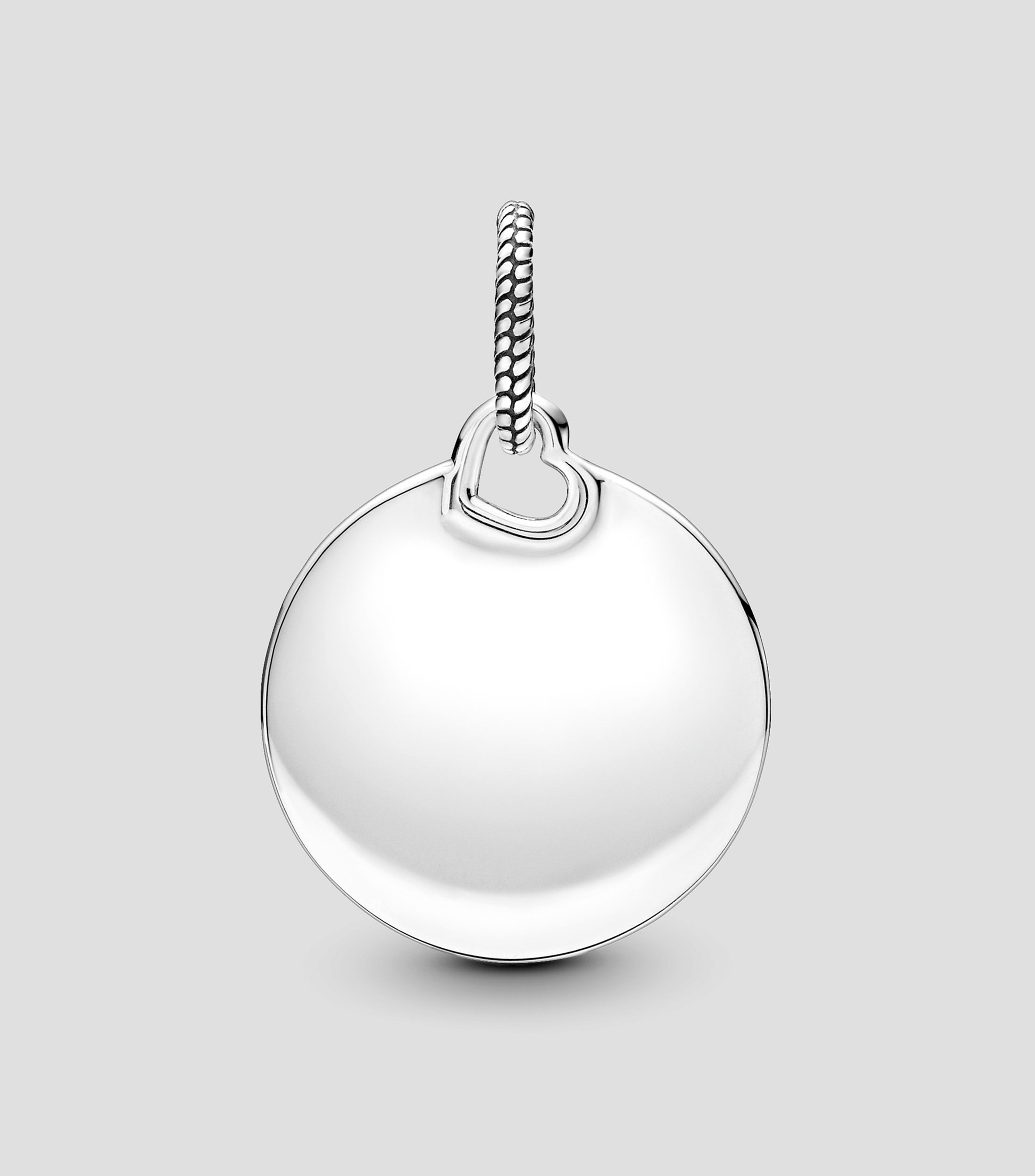 Dije redondo en plata .925 Mujer