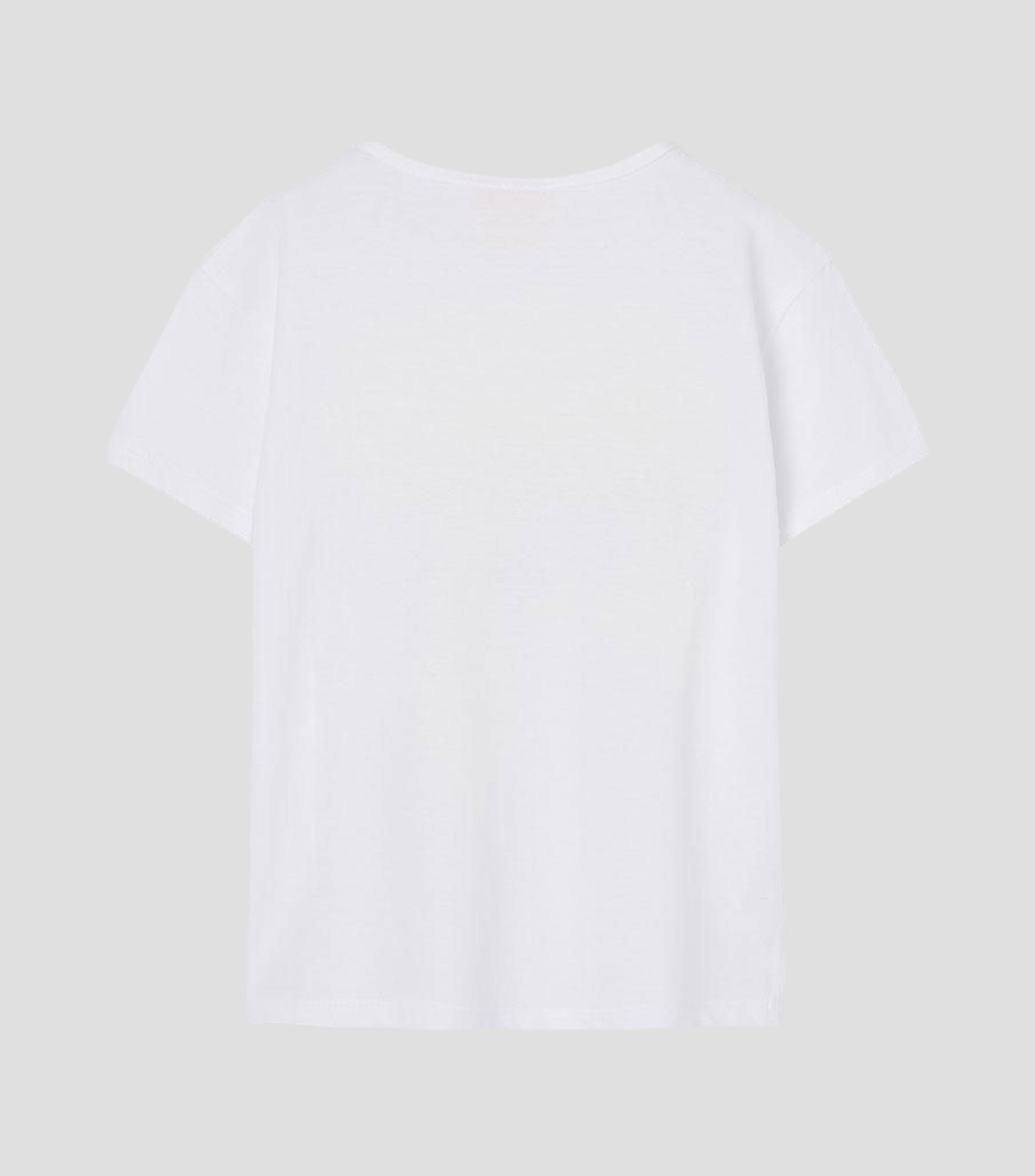 Playera cuello redondo manga corta estampada Niña