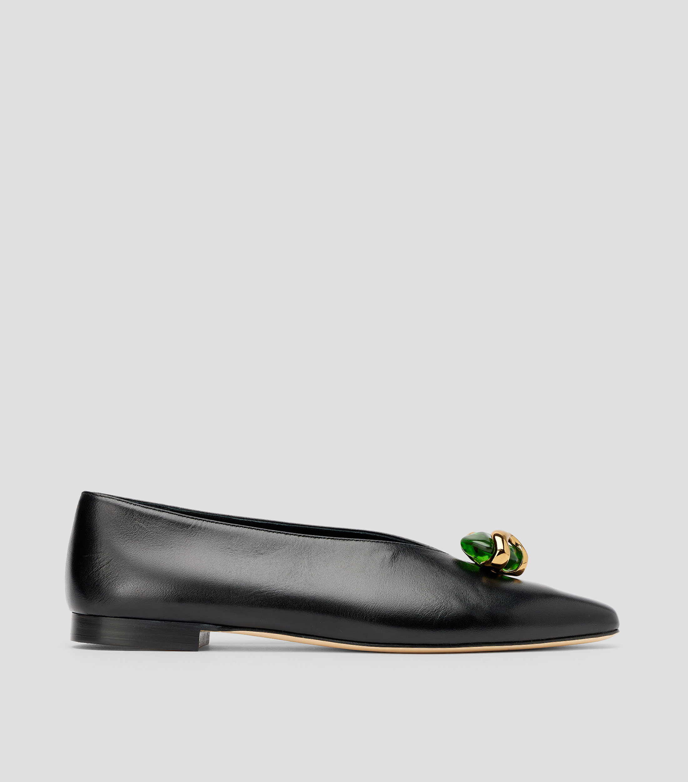 Flats en piel Mujer