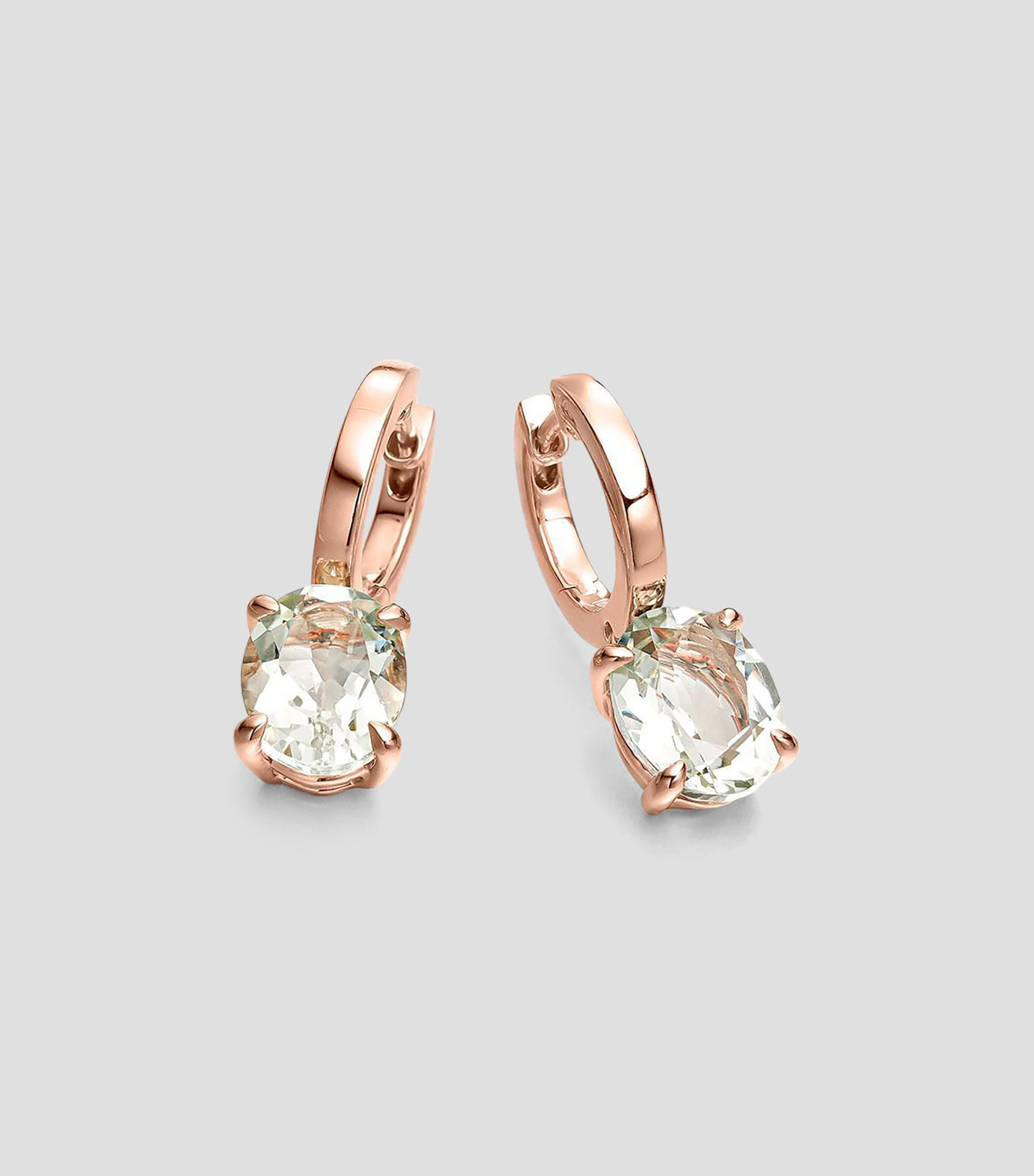 Pendientes en plata .925 con cuarzo Elúa Mujer