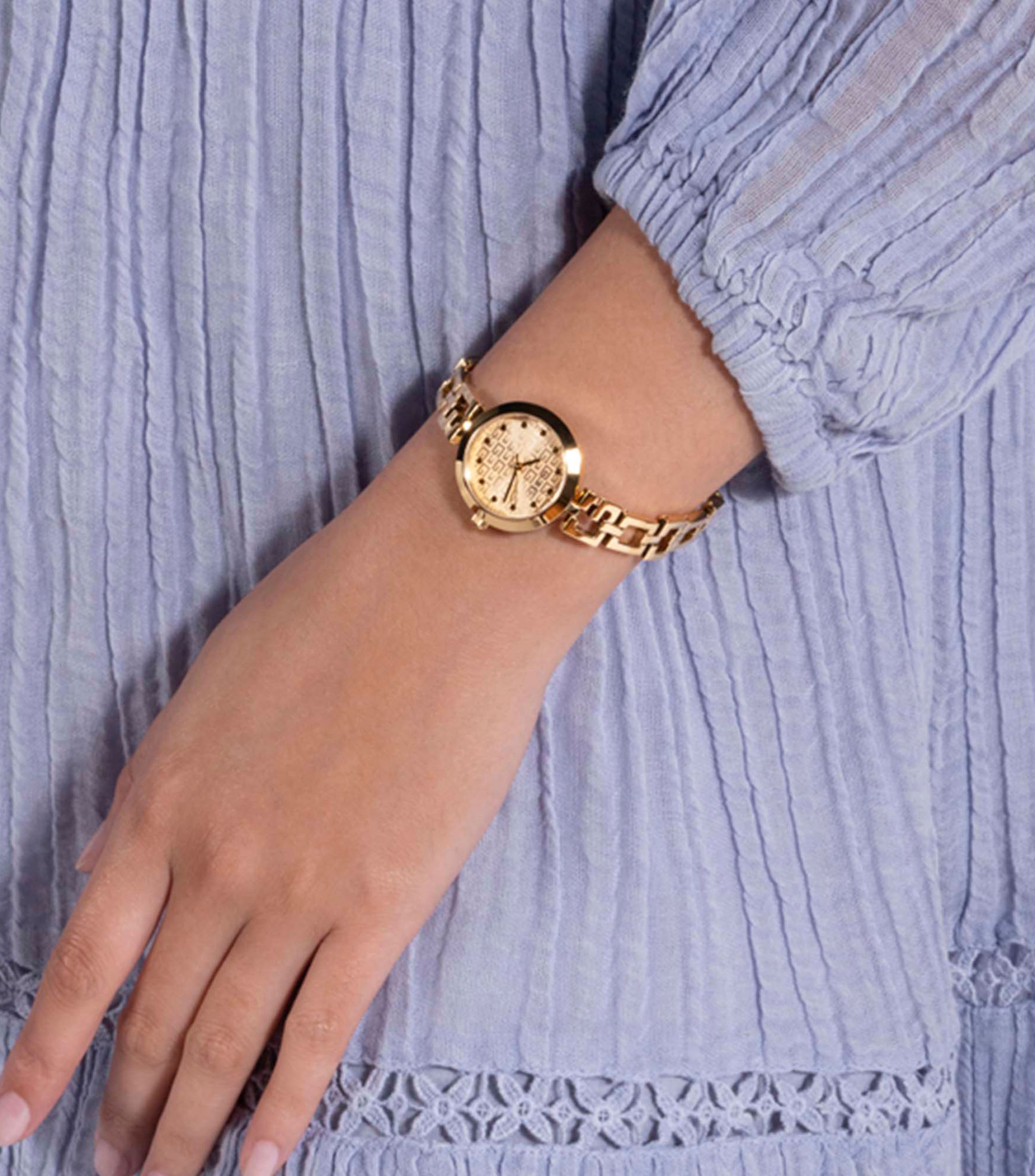 Reloj para mujer Lady G casual, dorado