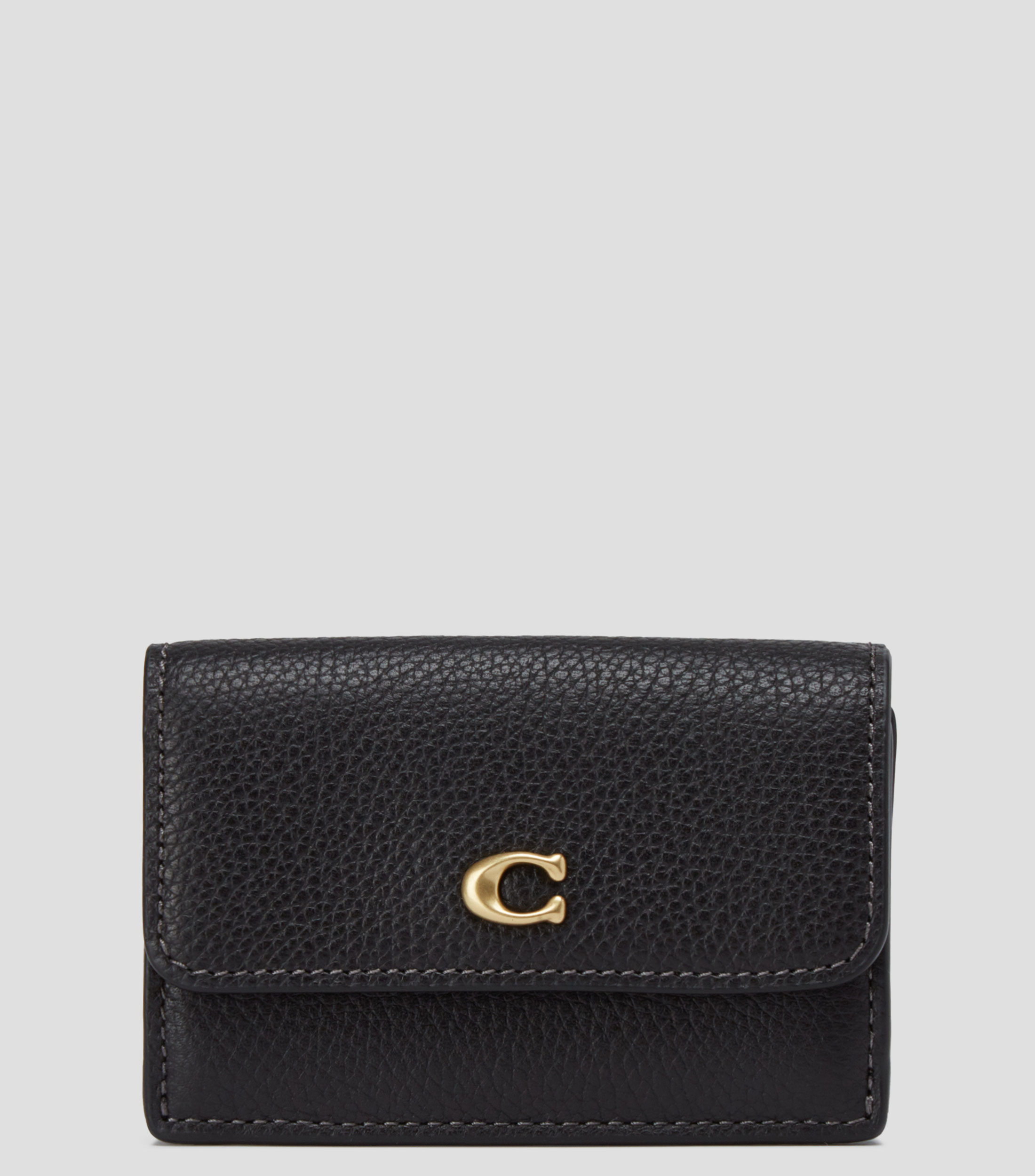 Cartera en piel negra Mujer
