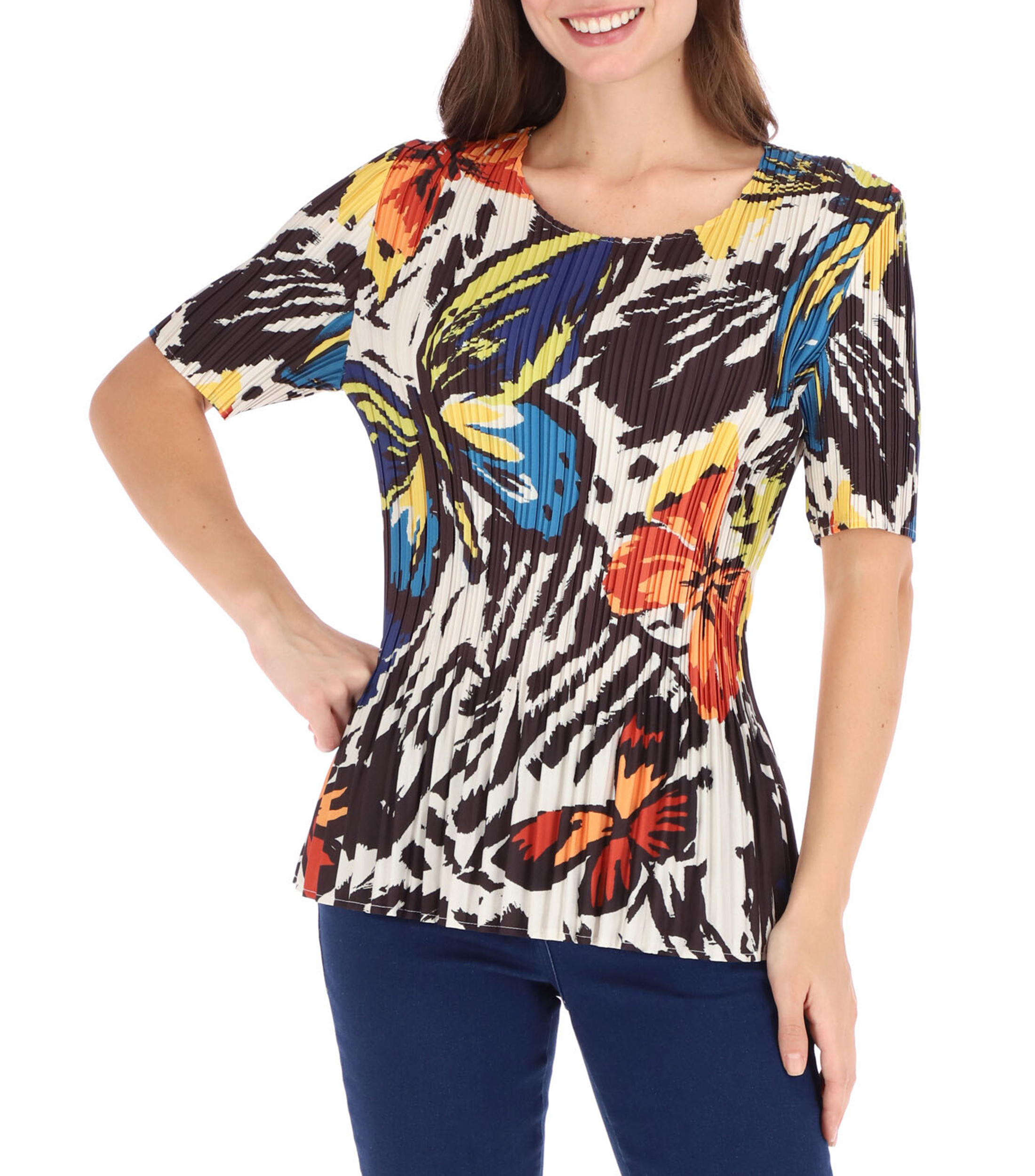 Charme Blusa con mariposas manga corta Mujer El Palacio de Hierro