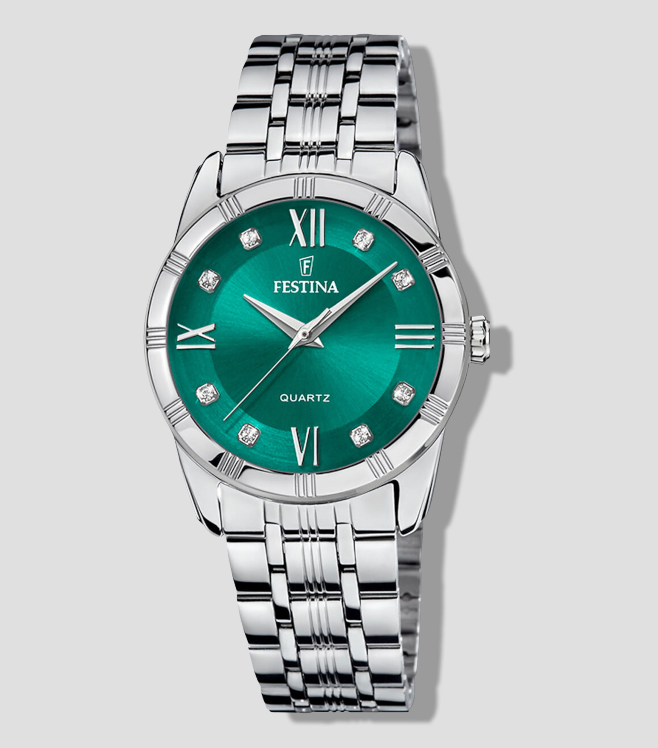 Reloj para Mujer Mademoiselle De Vestir Verde, Plateado