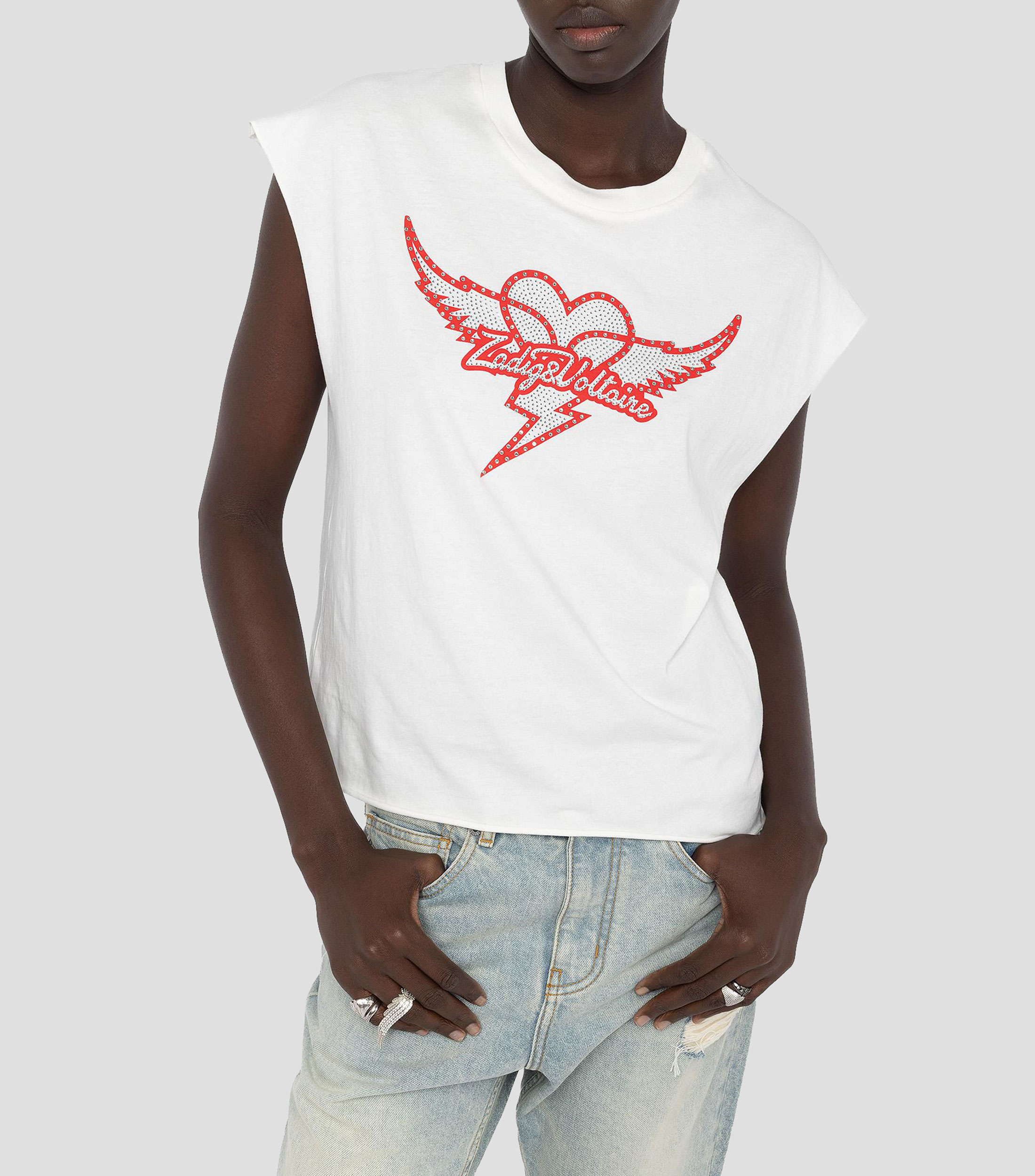 Playera cuello redondo manga corta fantasía Mujer