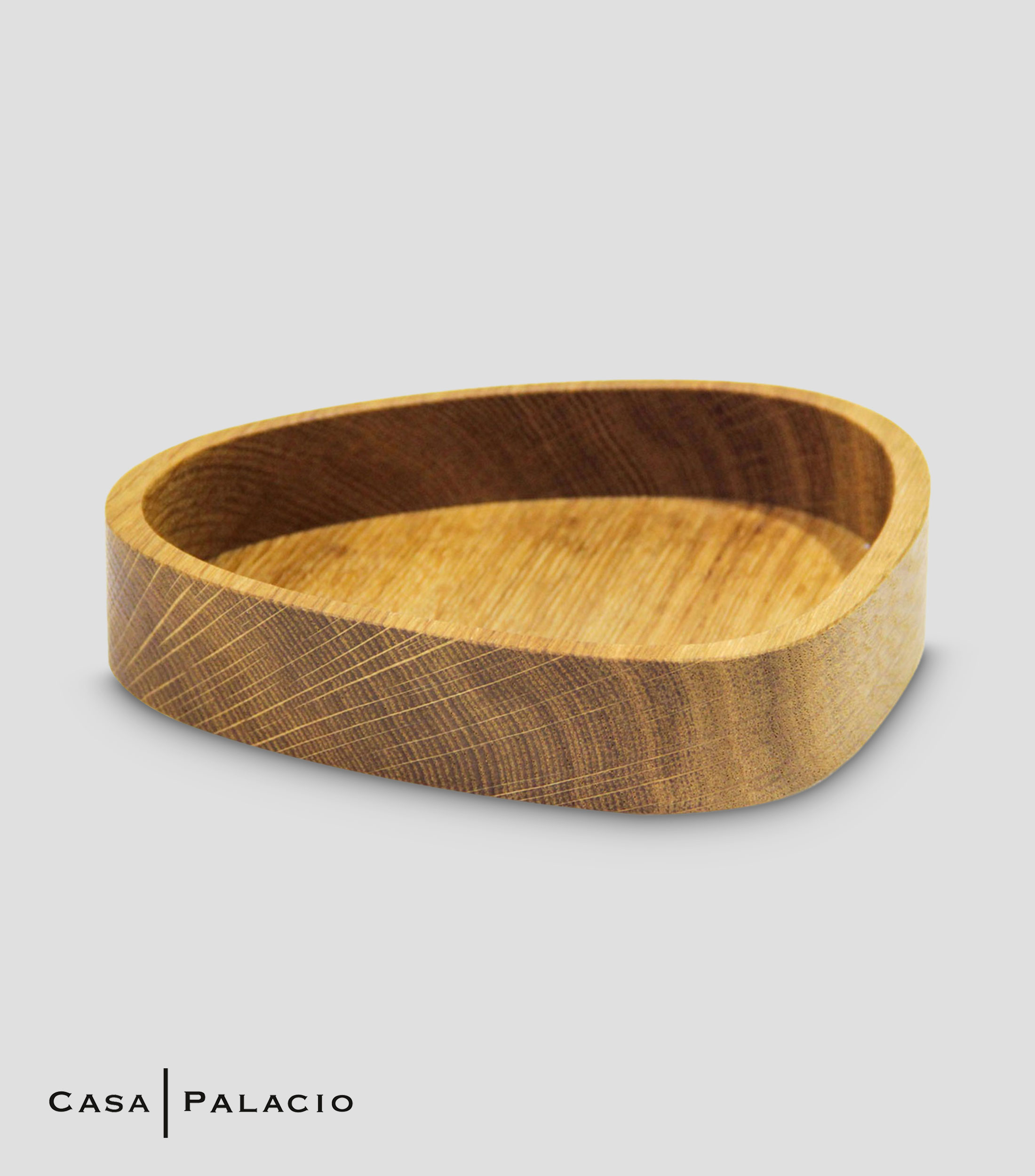 Caja decorativa Curve natural en madera