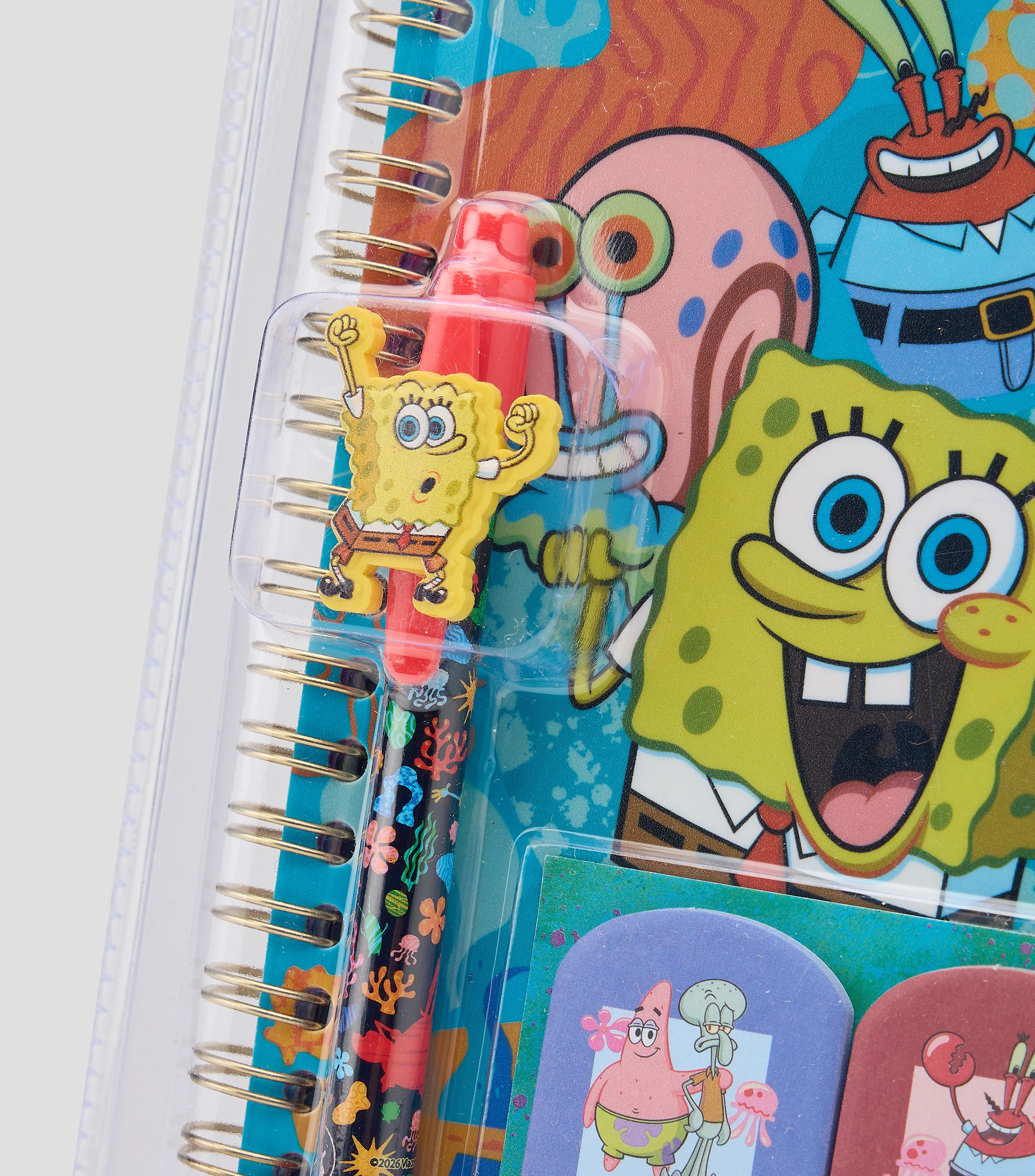 Diario trimestral con accesorios Bob Esponja