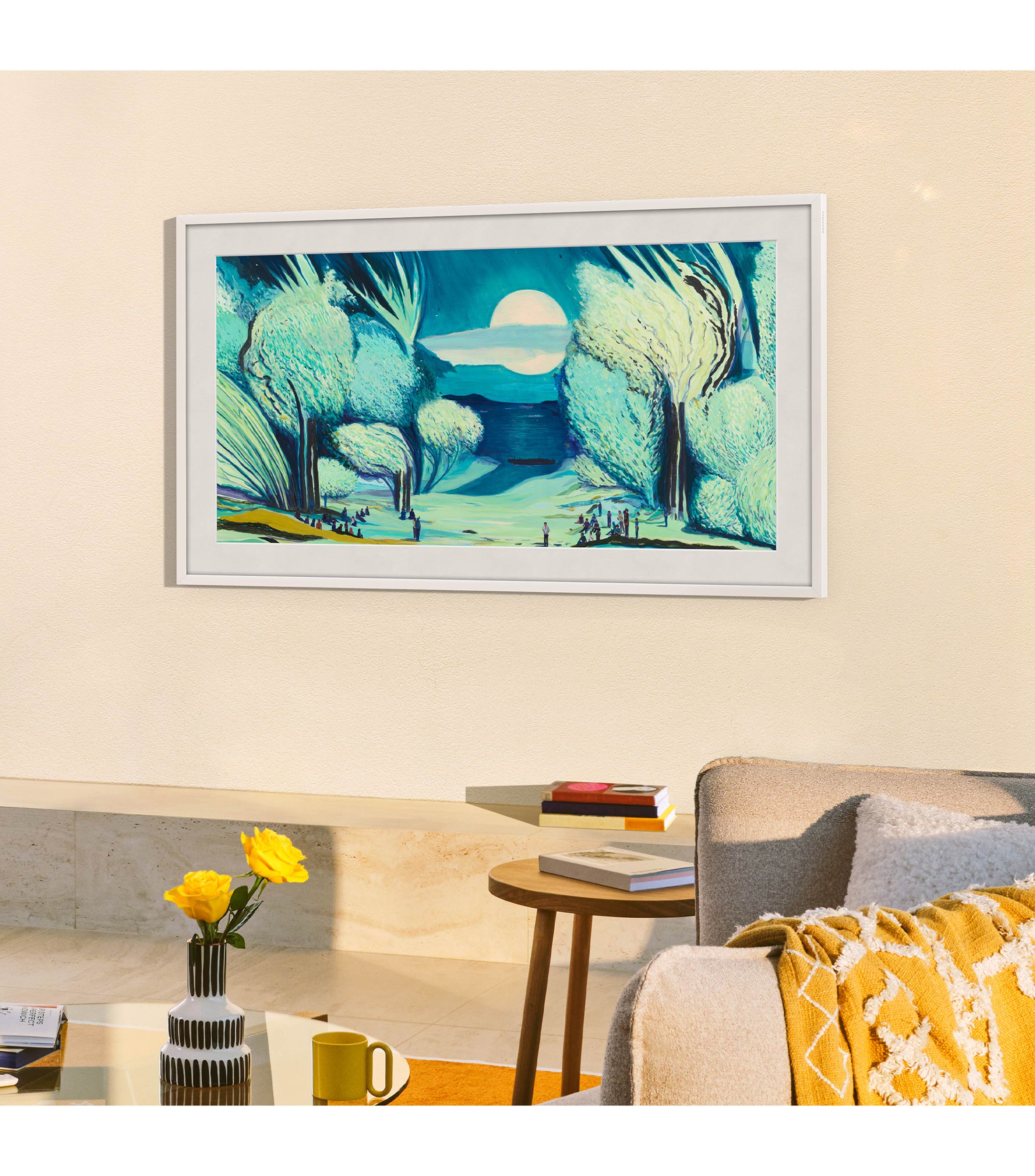 Pantalla 55 Pulgadas Plana QLED 4K Lifesyle Frame F-55LS03FCFA55