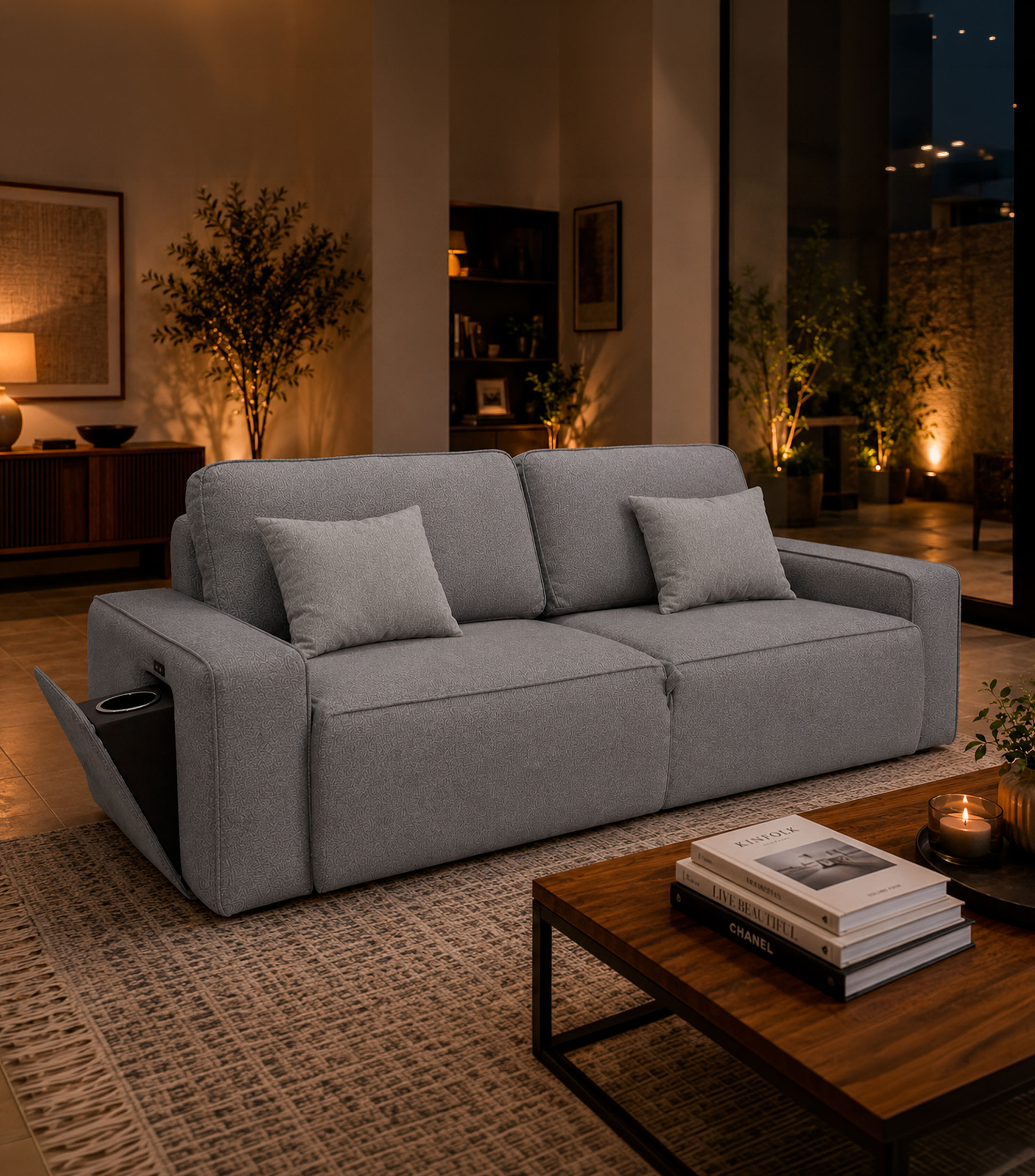 Sofá cama Taner gris