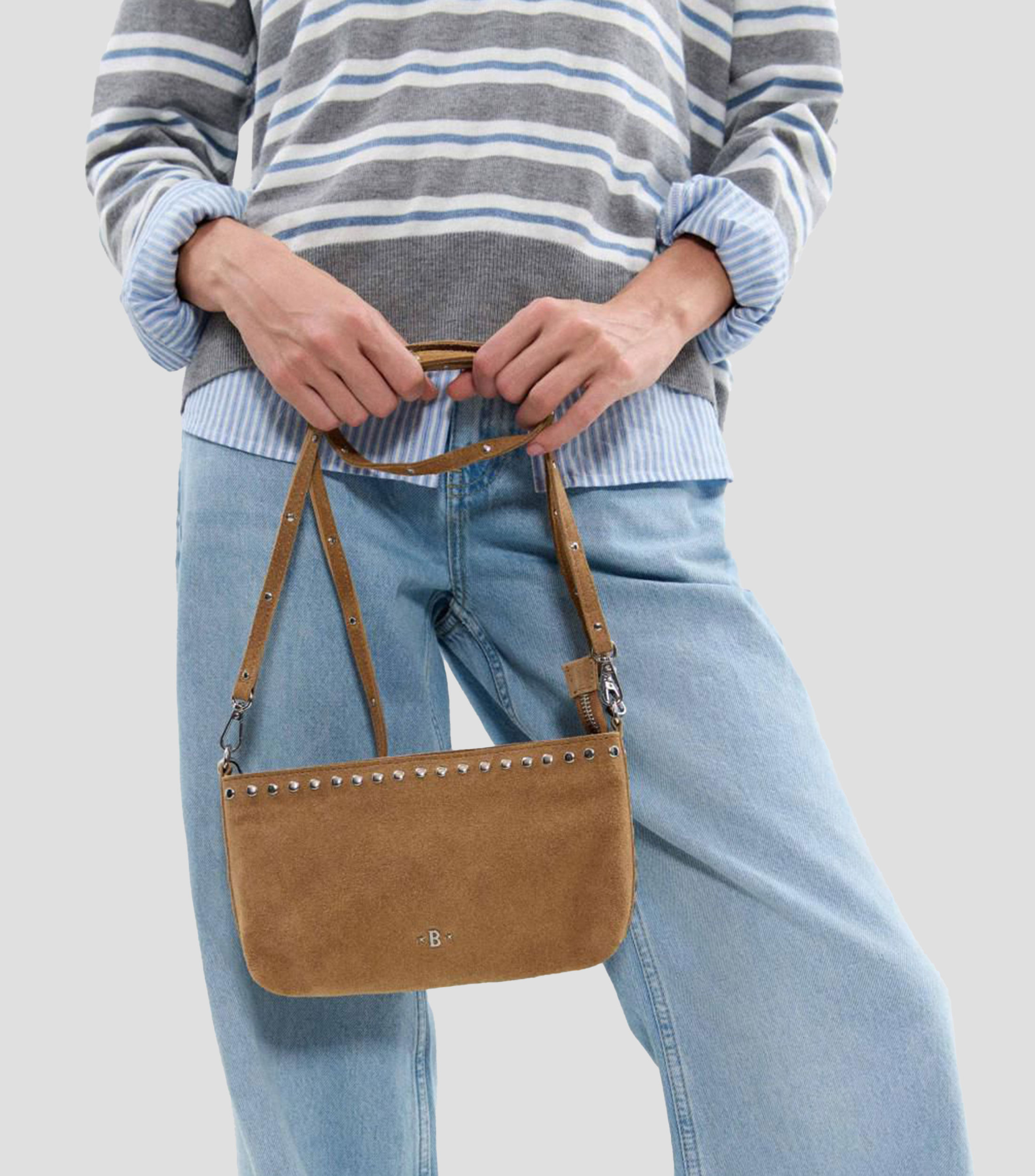 Bolsa shoulder en piel lisa Mujer