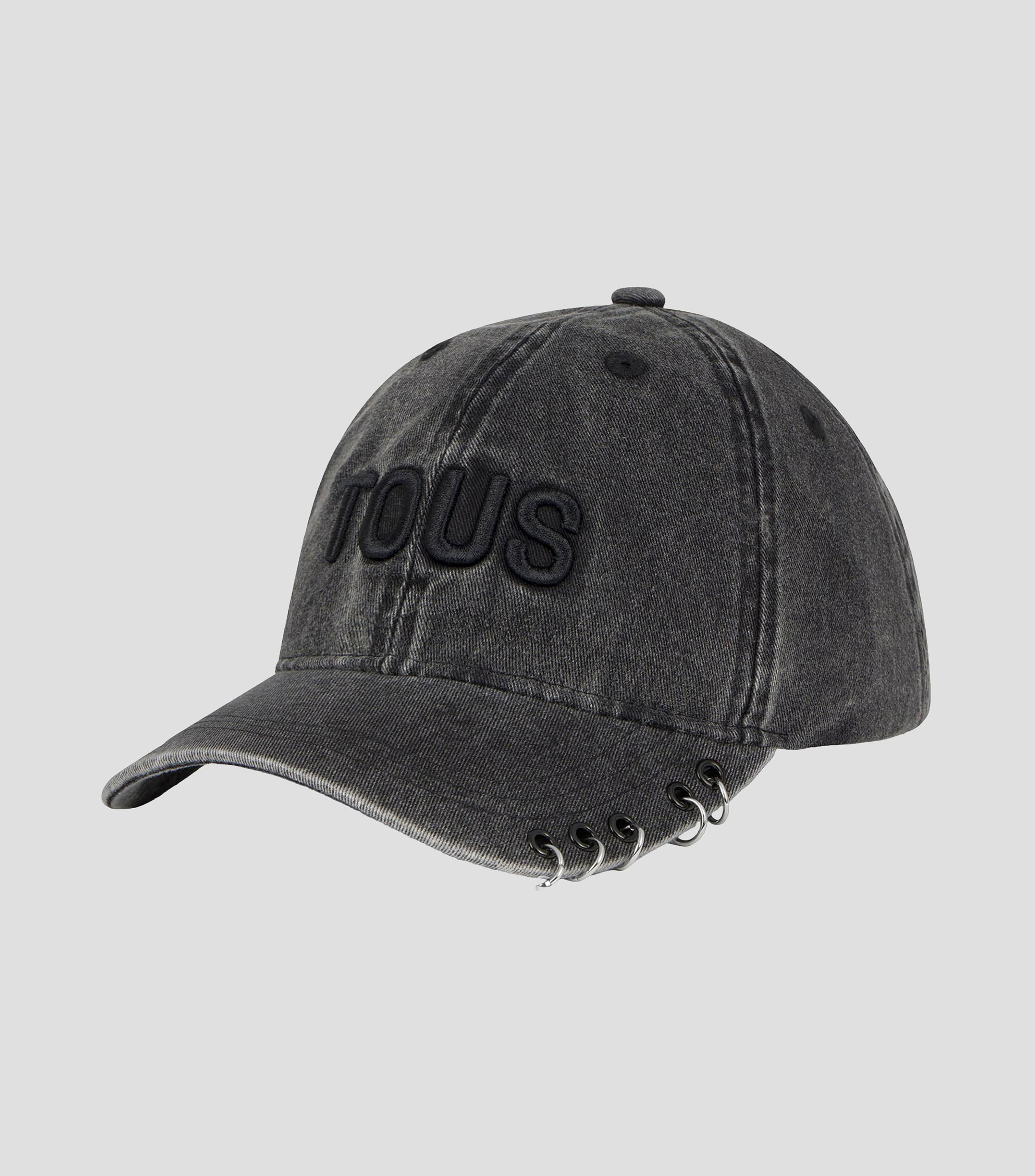 Gorra con aros deslavado Mujer