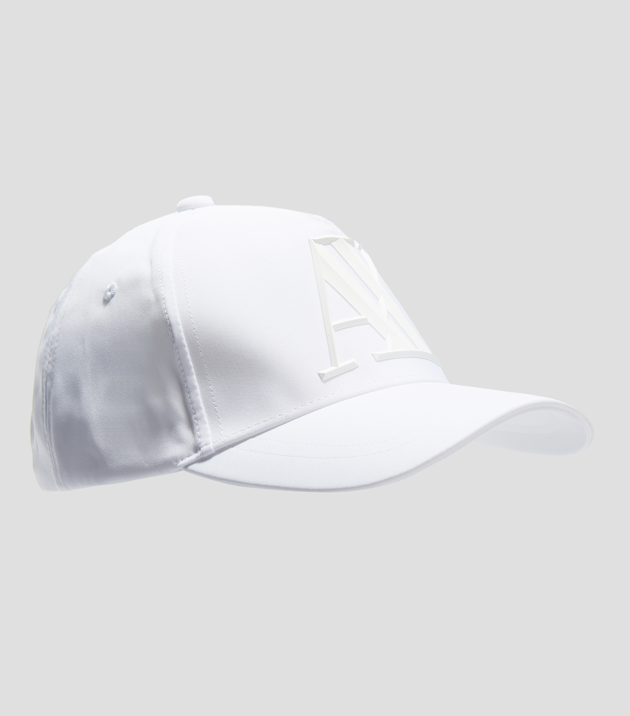 Gorra con Logo Blanco Hombre