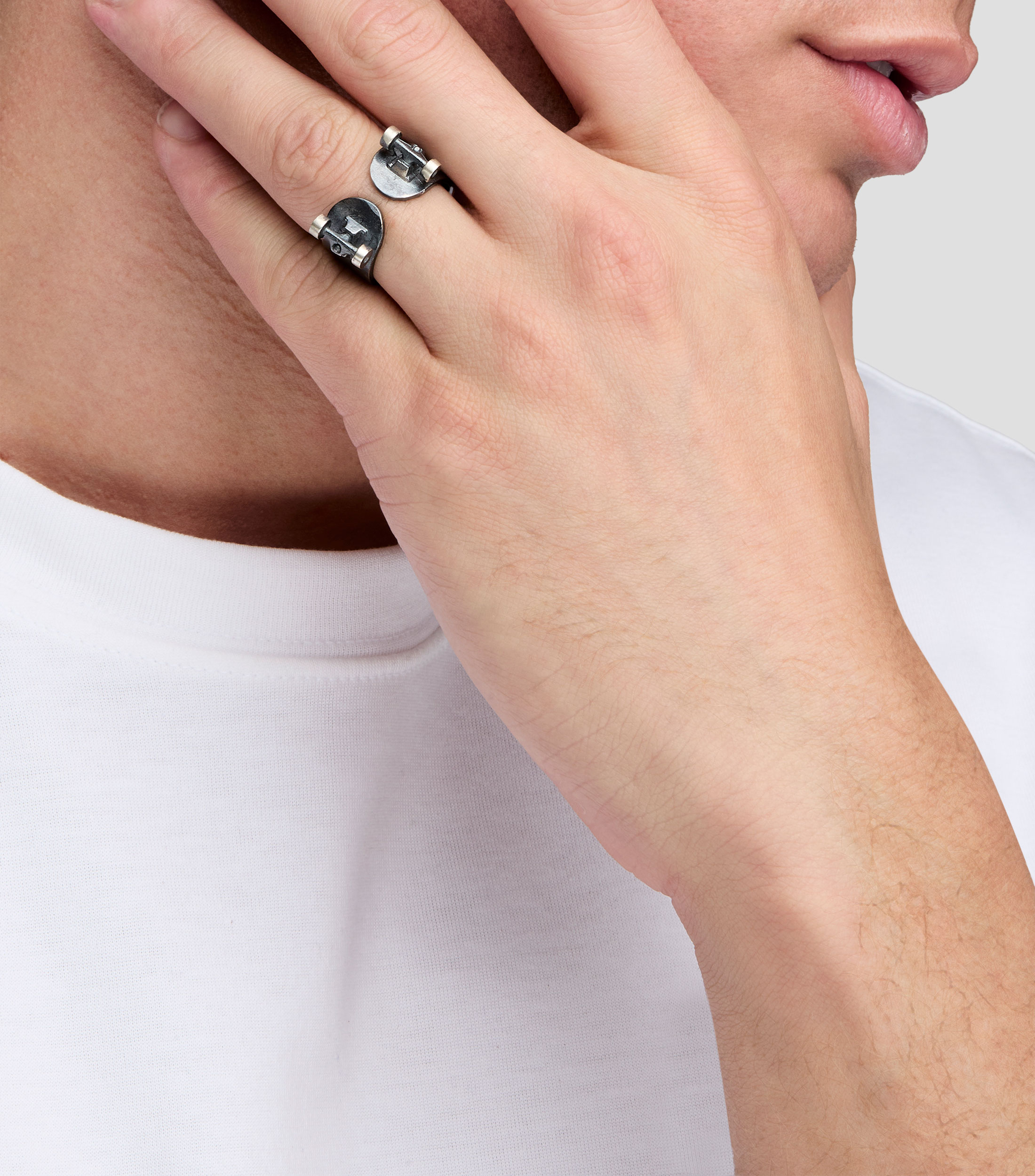 Anillo de patineta Hombre