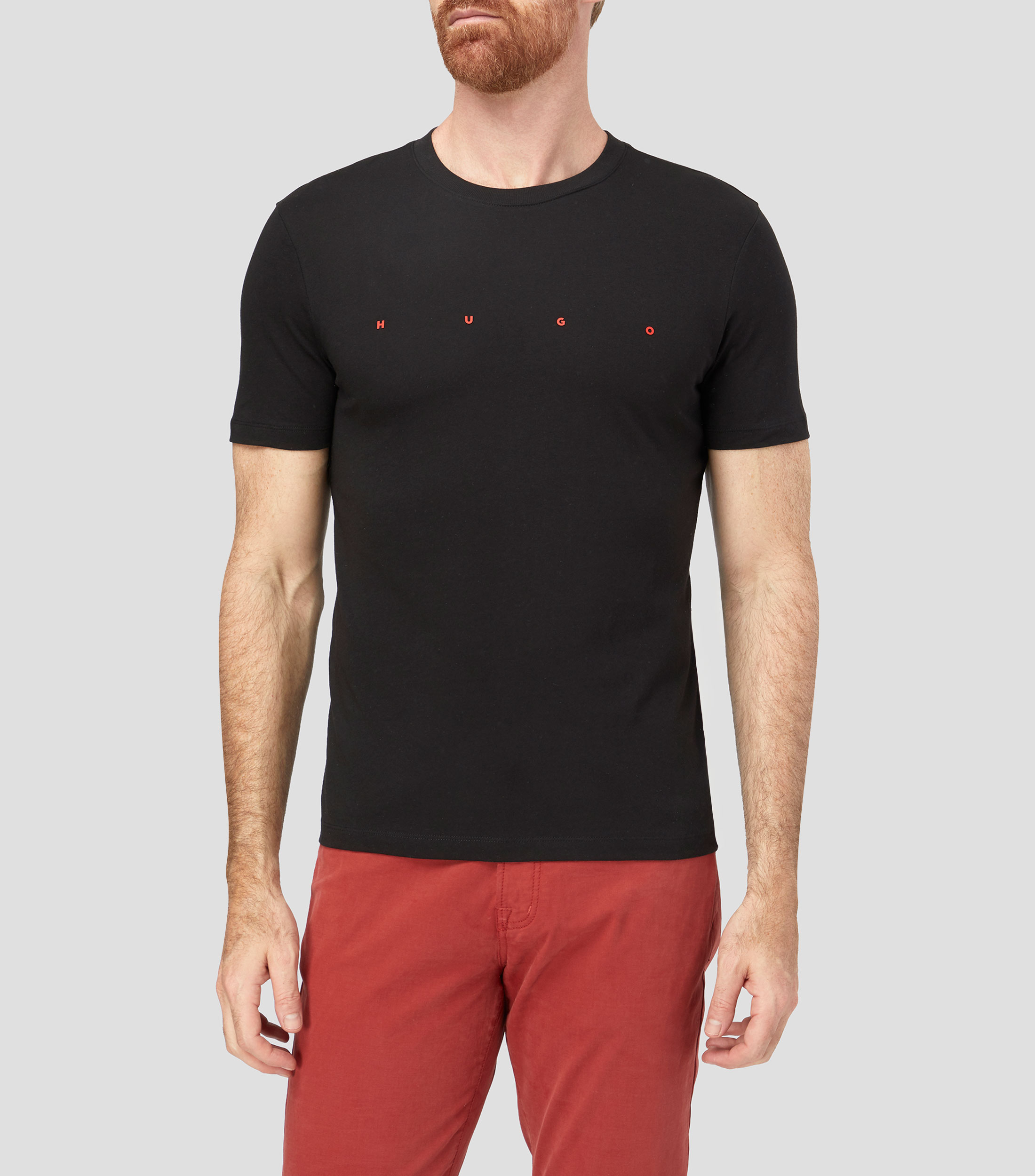 Playera cuello redondo manga corta lisa Hombre