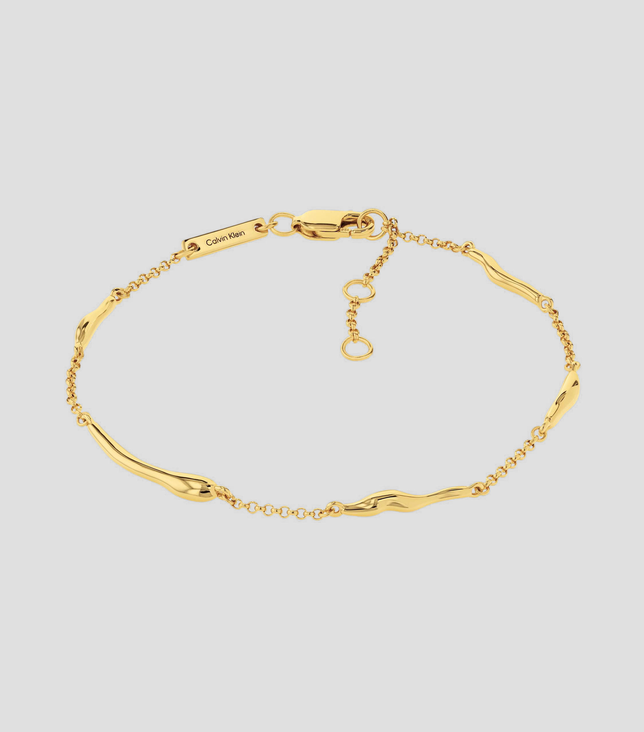 Pulsera en plata Liquid Chain Mujer