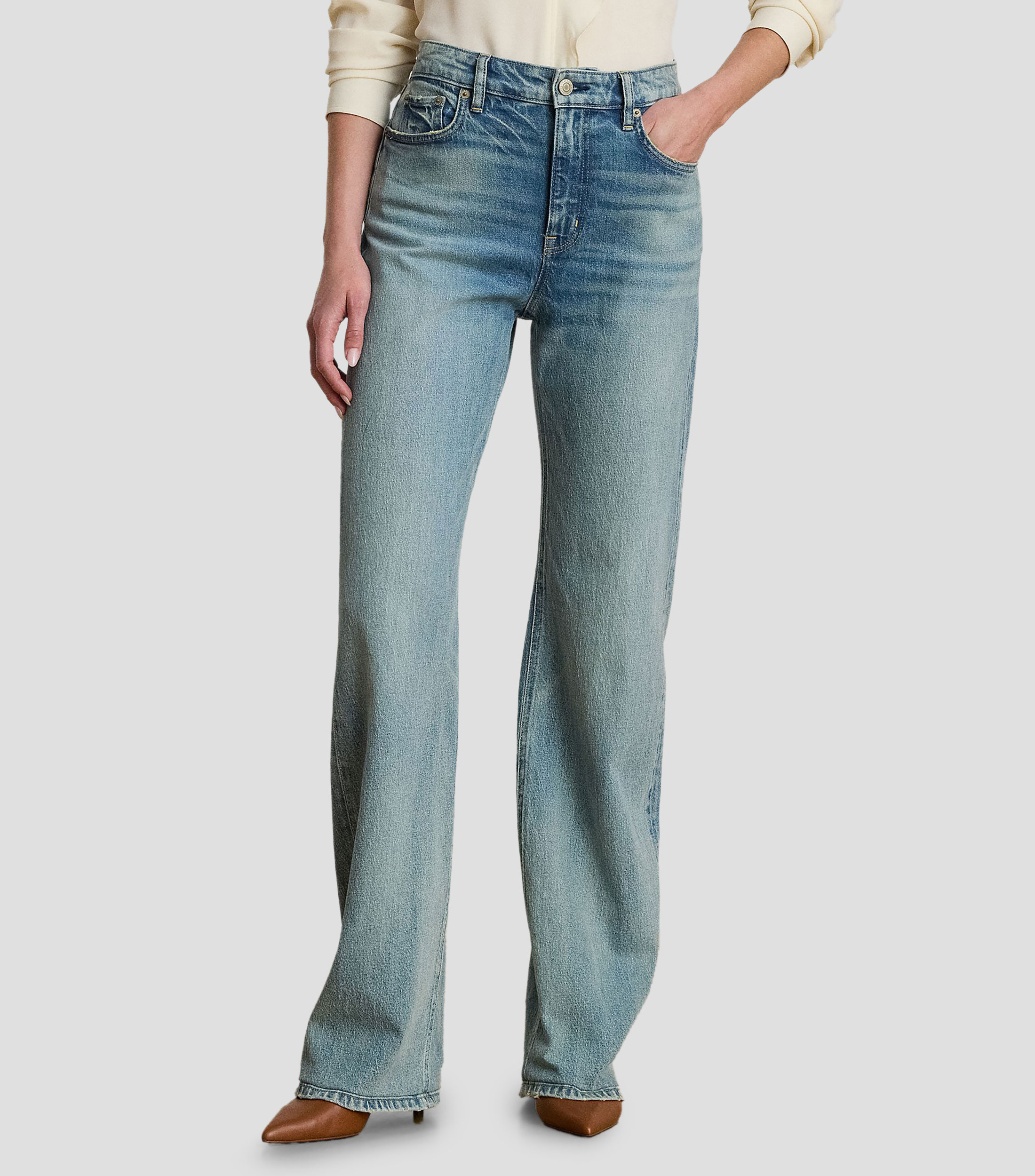 Jeans de corte recto Mujer