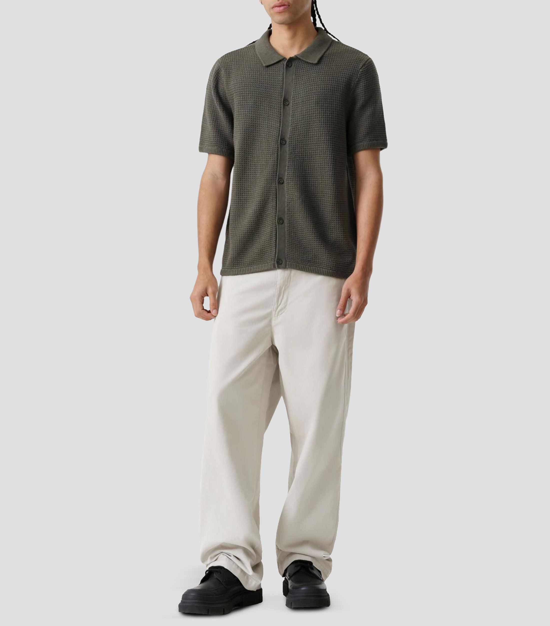 Pantalón liso Hombre