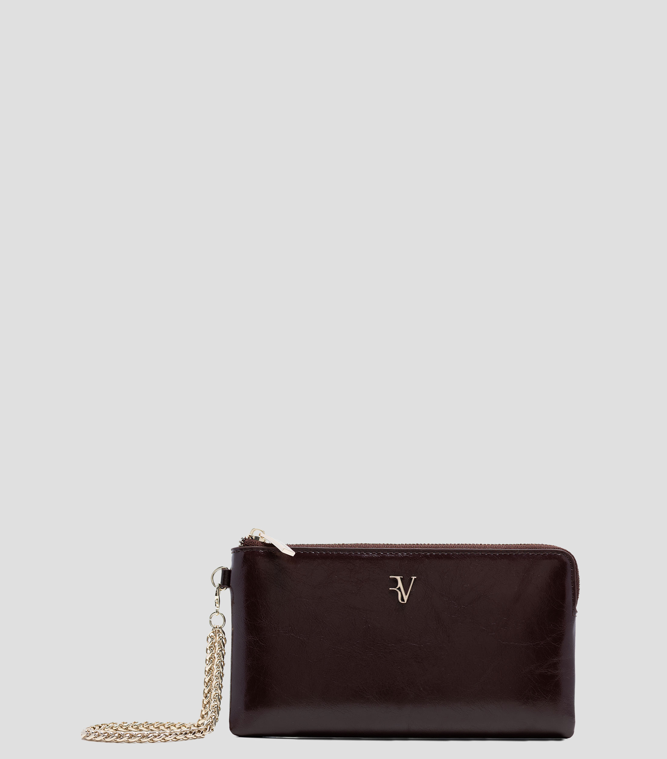 Cartera en piel lisa Mujer