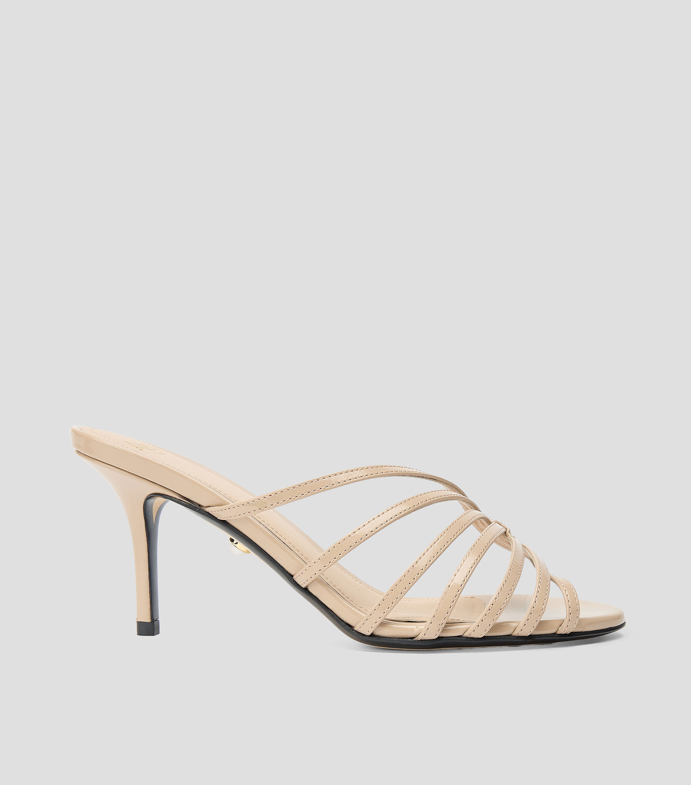 Sandalias con tacón medio de aguja Mujer