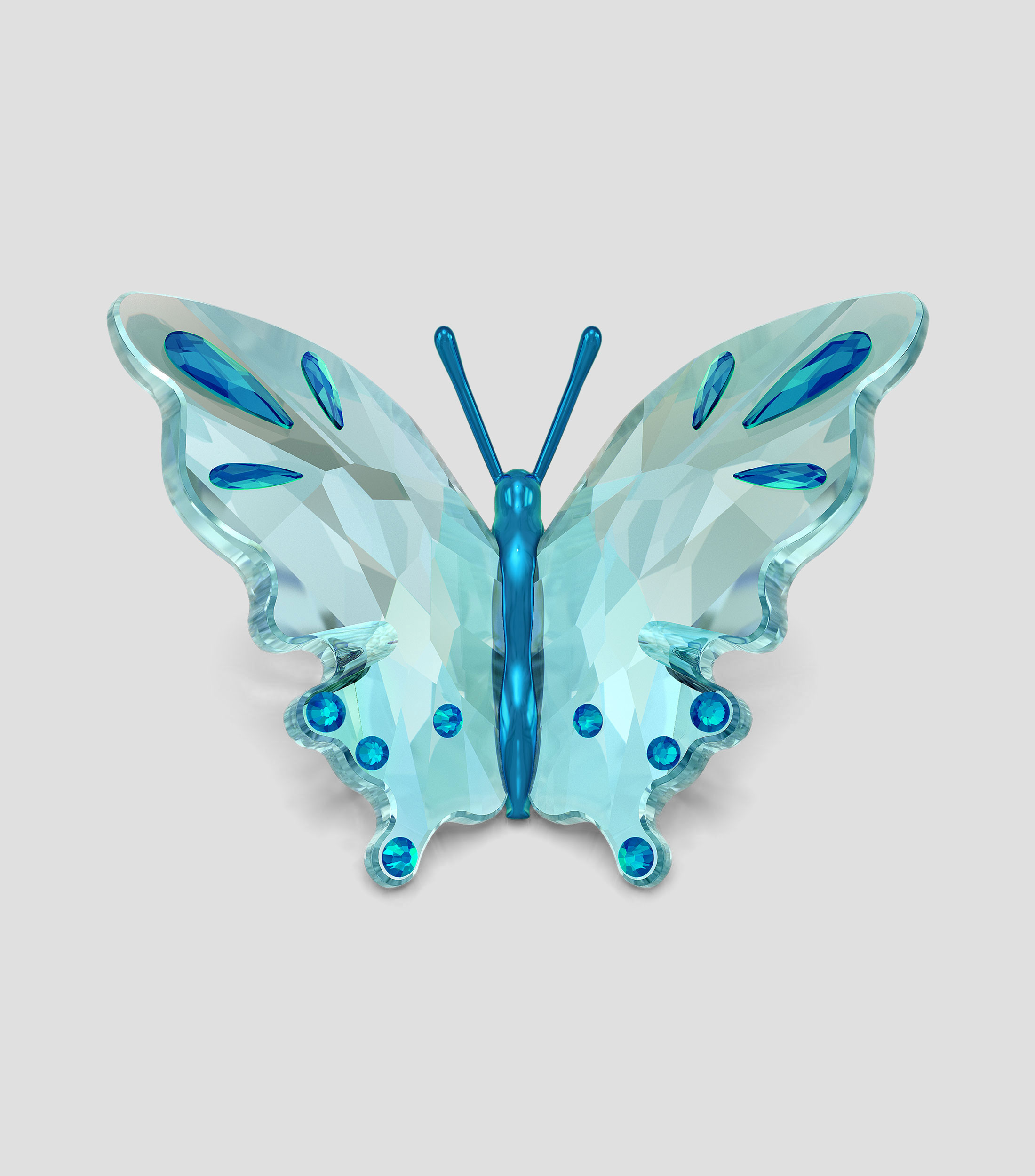 Figura decorativa Idyllia Butterfly Turquoise en cristal
