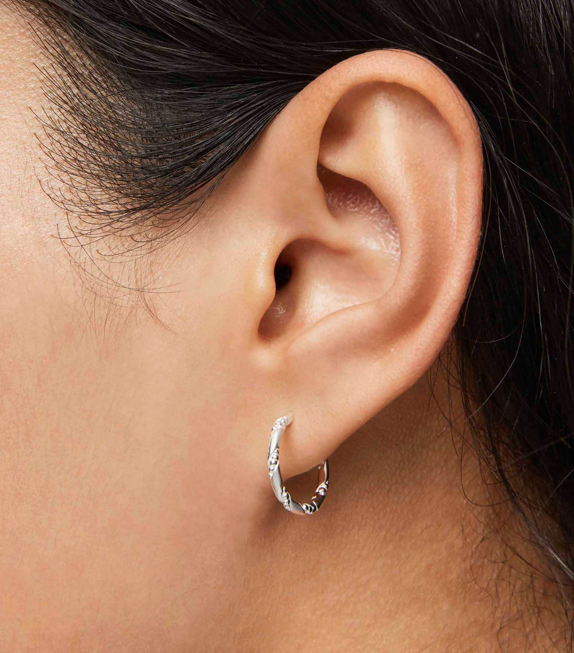 Aretes en Plata .925 aro Mujer