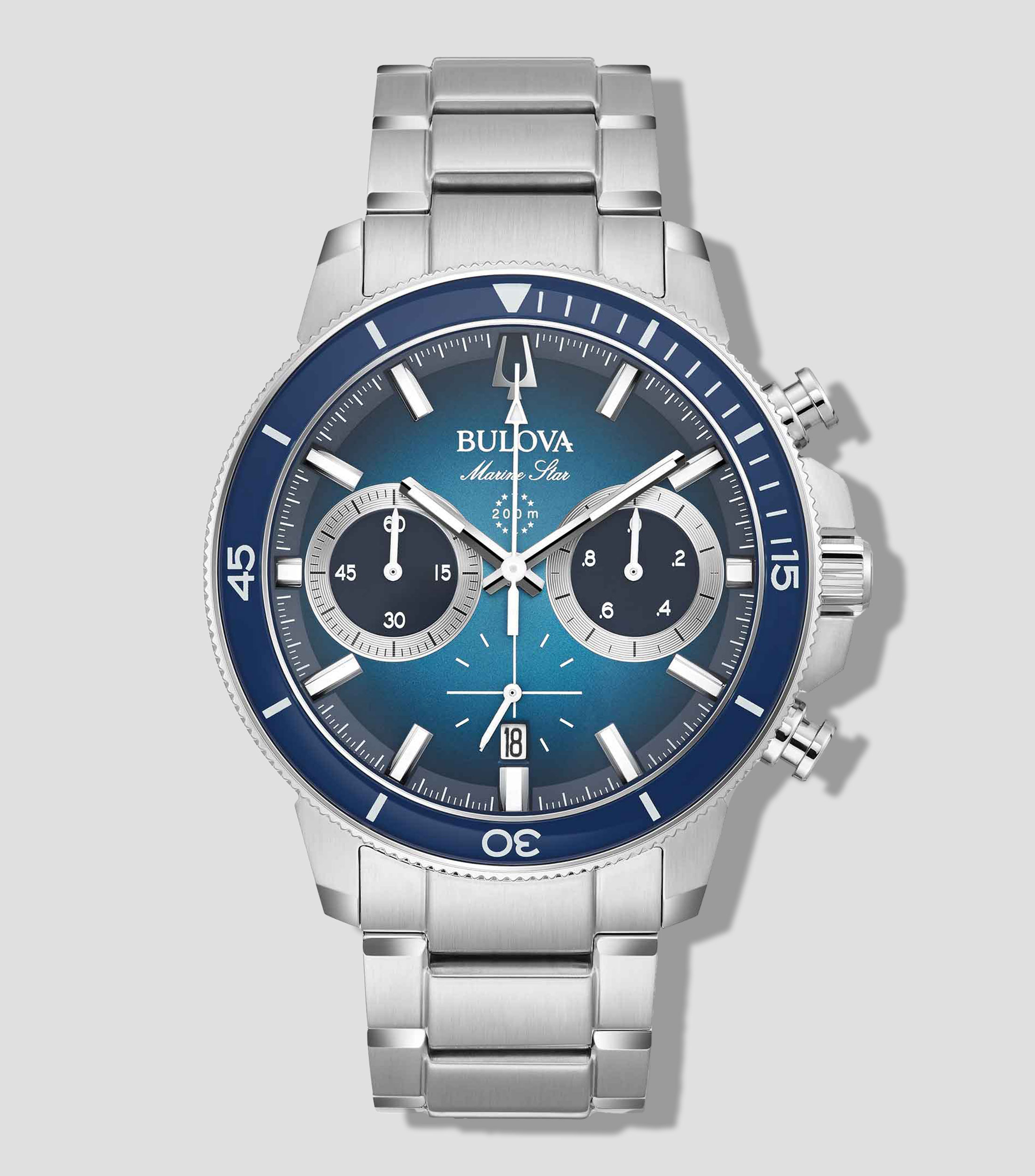 Reloj para Hombre Marine Star Casual Plateado, Azul
