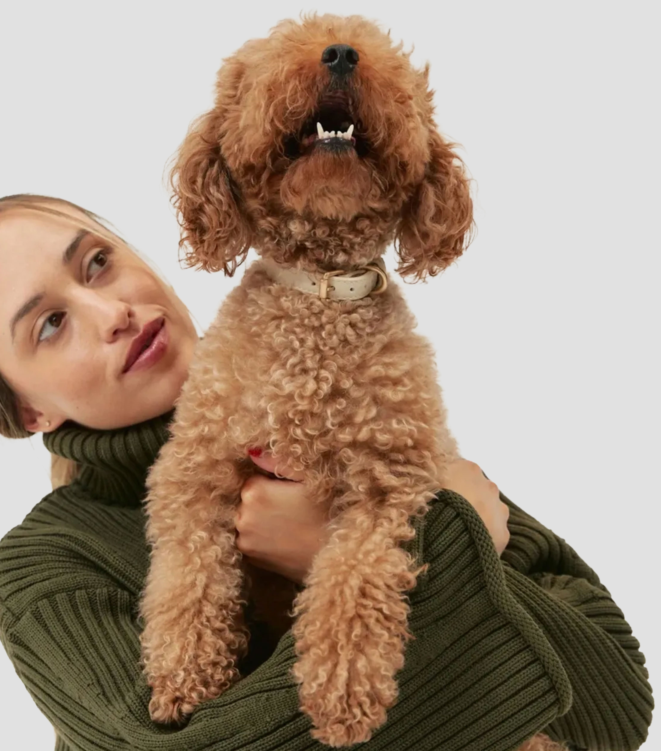 Collar Cuero Vegano Beige