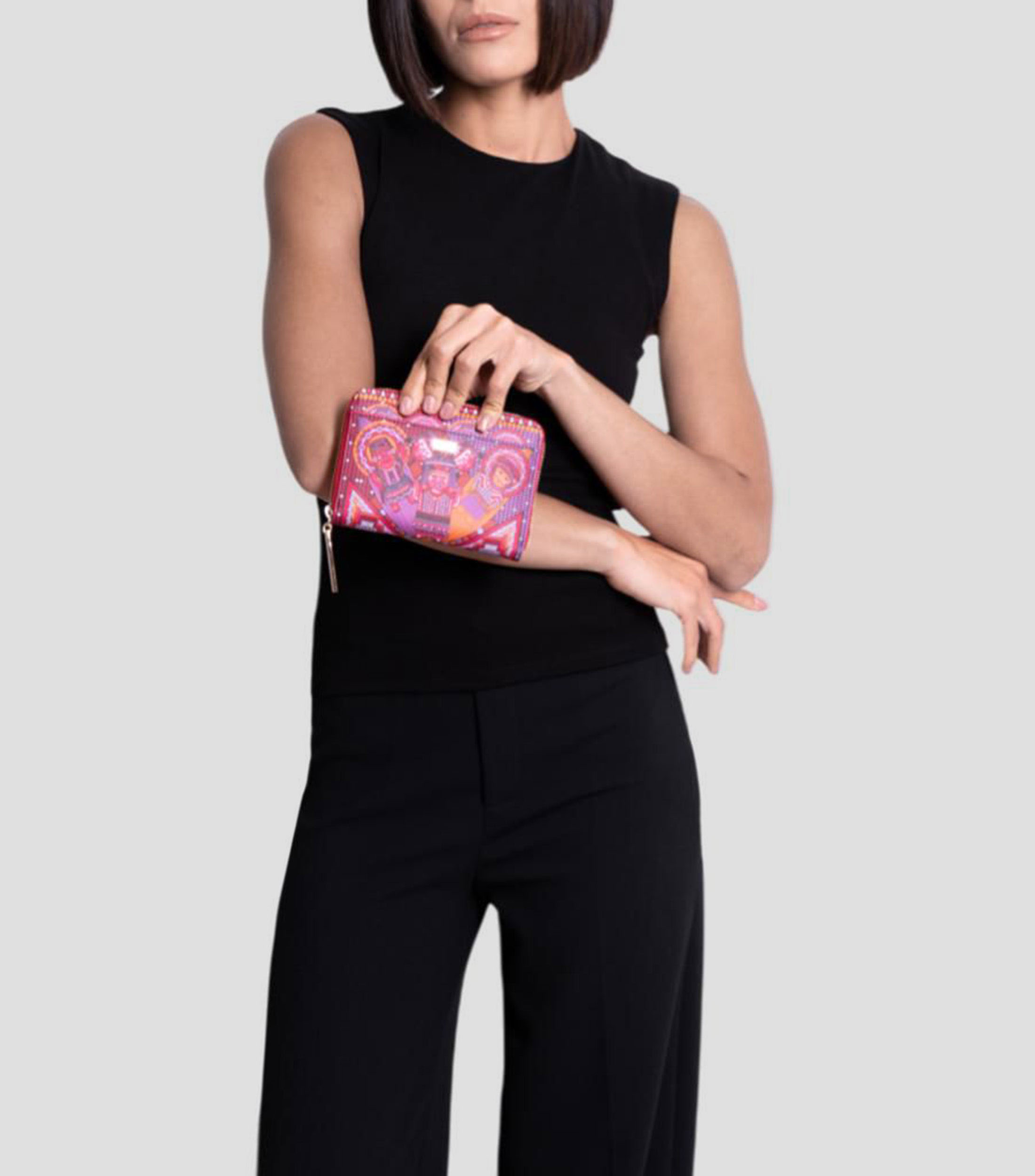 Cartera fucsia Caritas Sonrientes de Veracruz Mujer