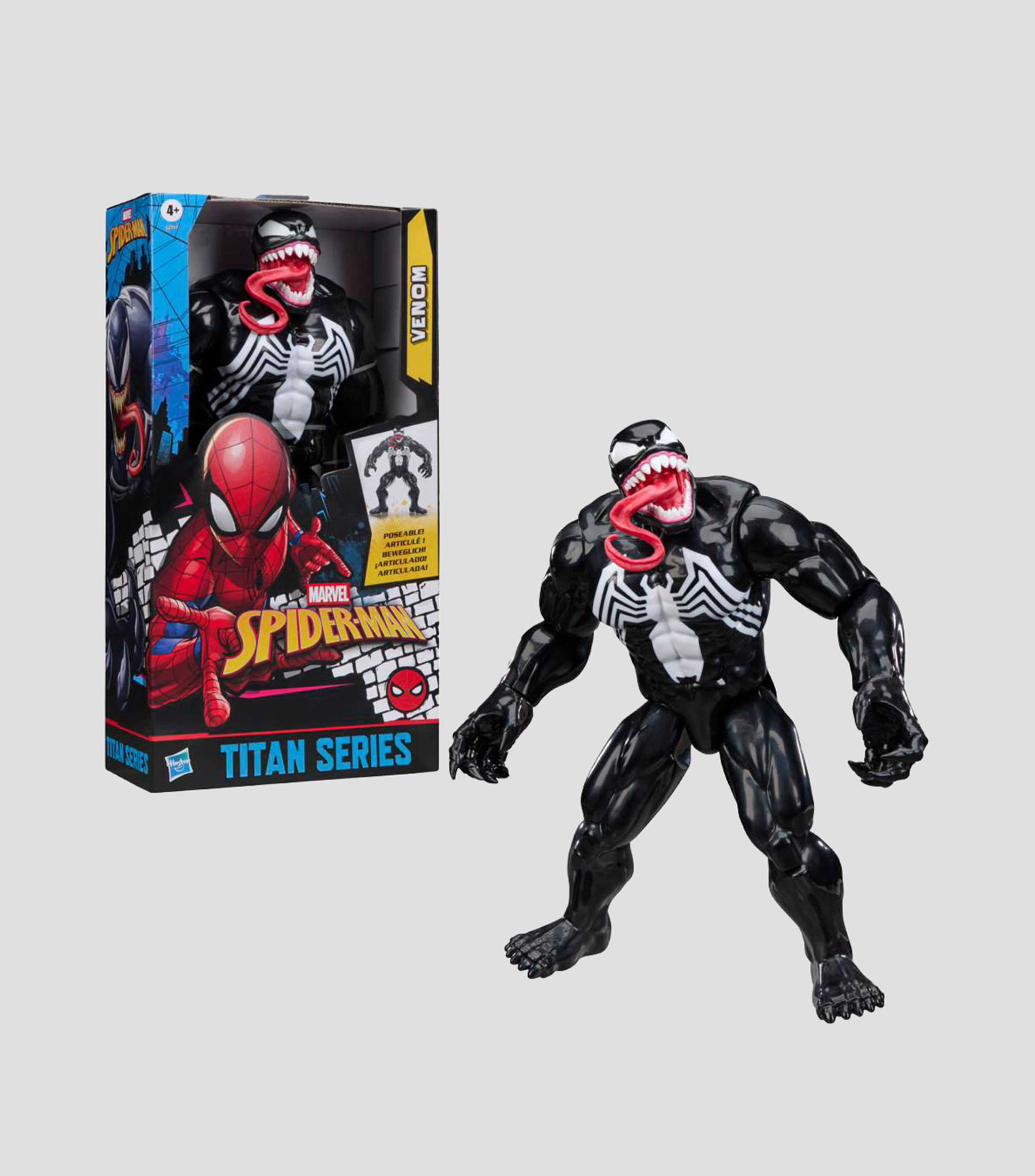 Marvel Spider-Man Titan Series Figura de Acción Deluxe Venom