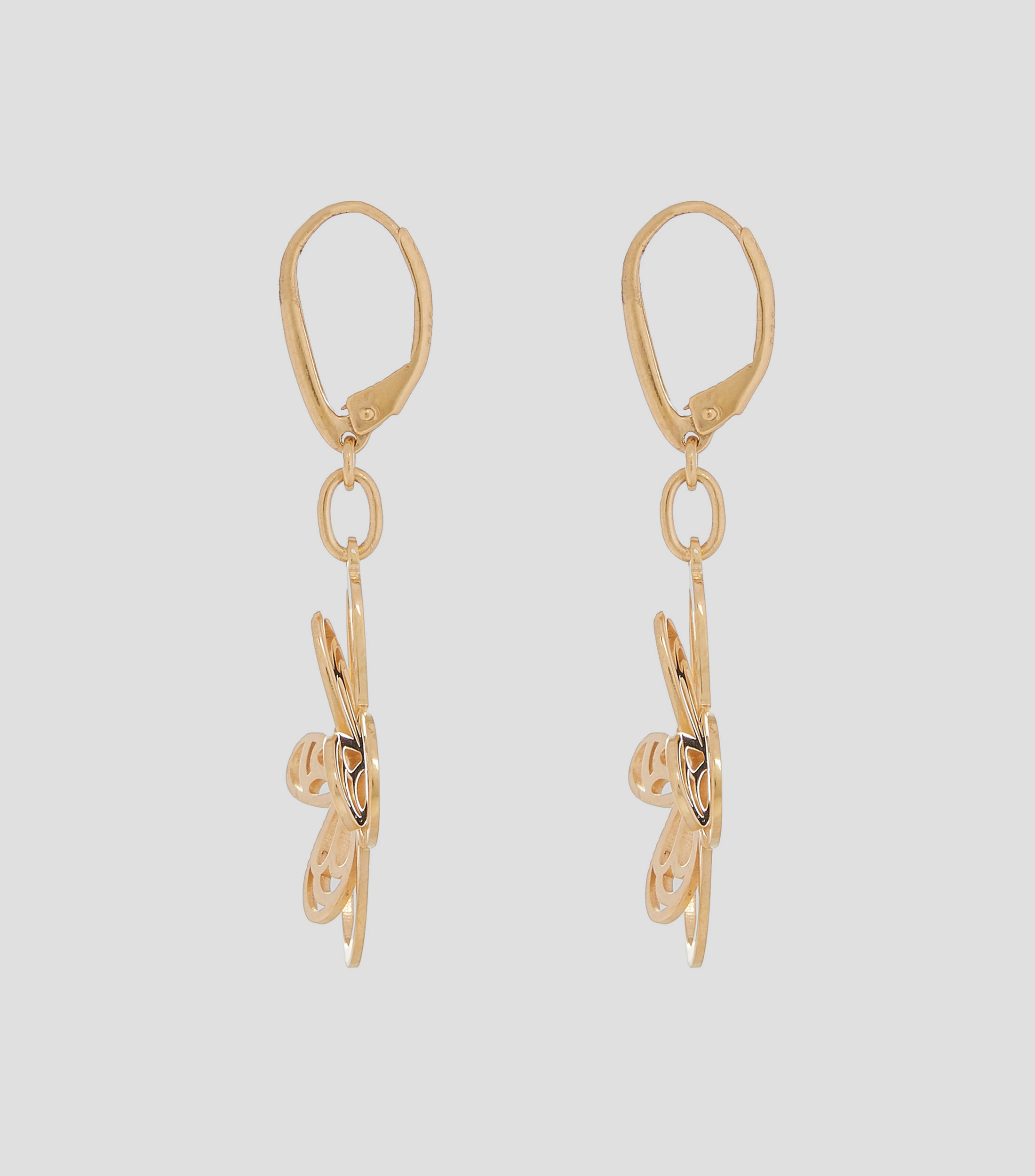 Aretes mariposa voladora en plata .925 Mujer