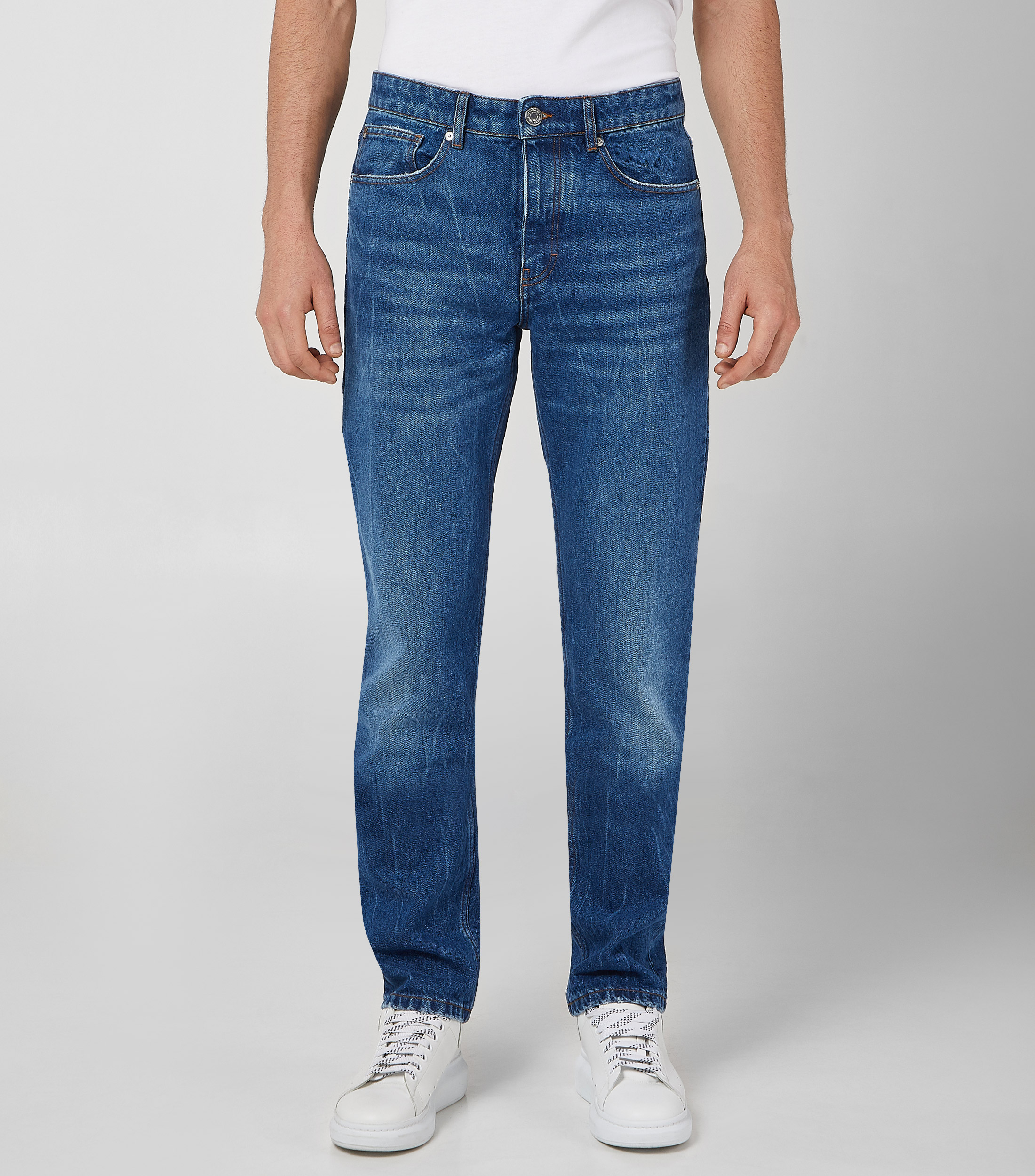 Jeans De Motociclista Para Hombre - Ajuste Regular, 5 Bolsillos, Mezclilla Duradera, Varios Colores
