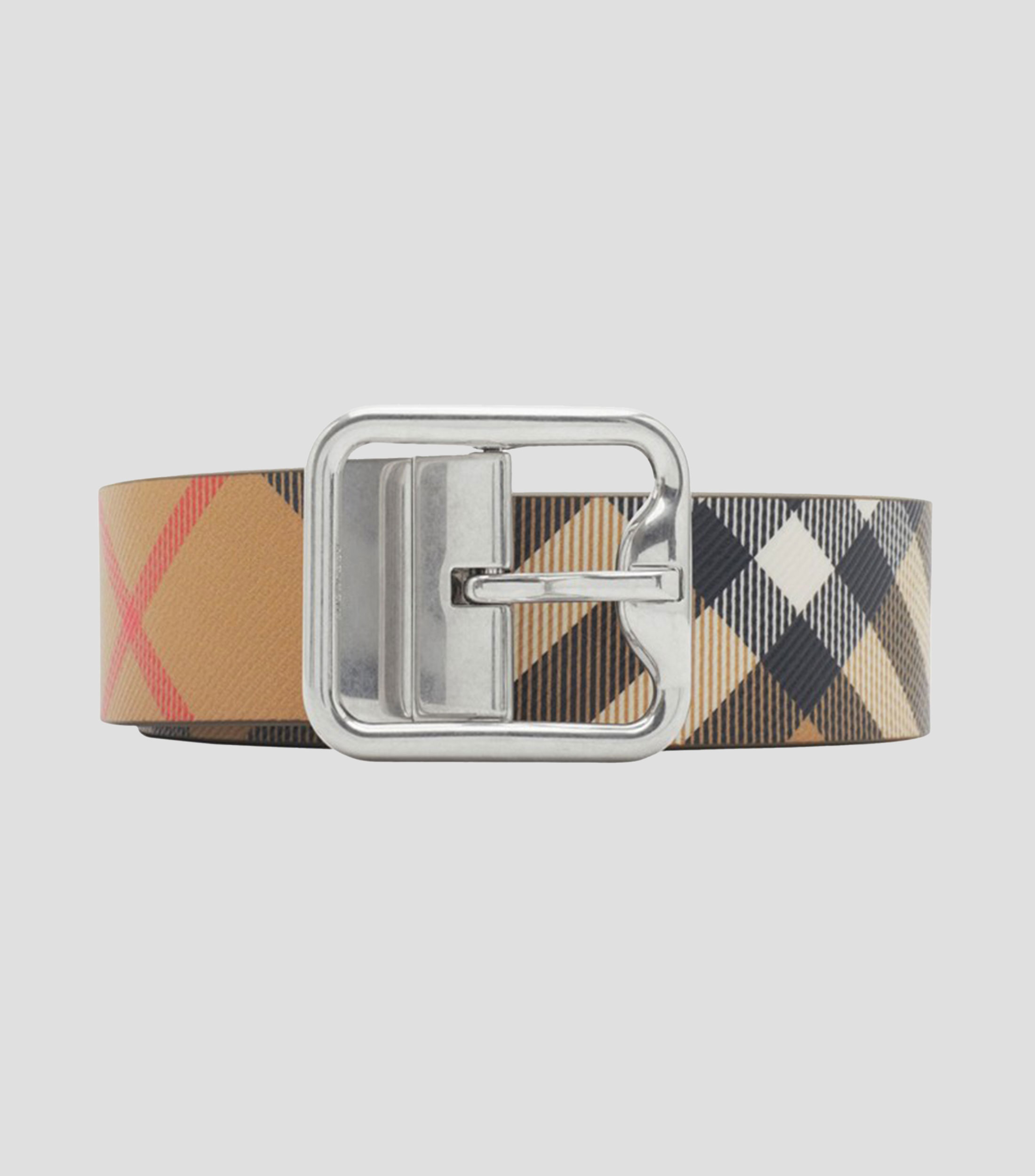 Cinturón Reversible Gris Casual Hombre