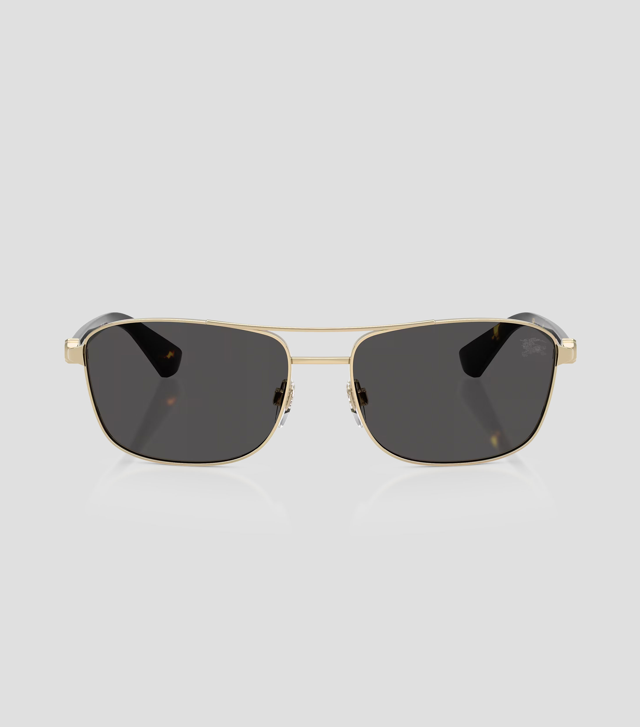 Lentes de sol rectangulares dorado Unisex