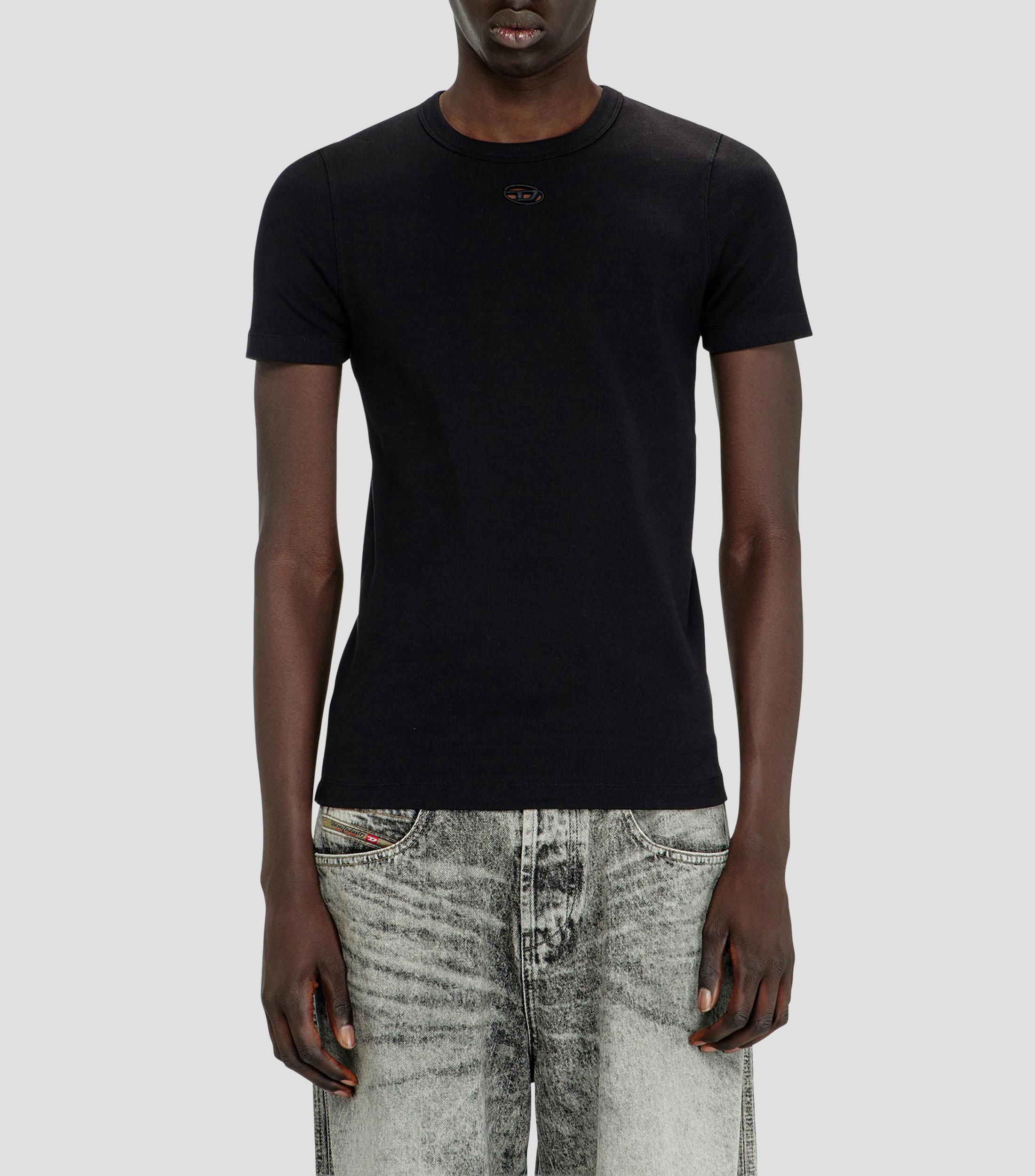 Playera cuello redondo manga corta lisa Hombre