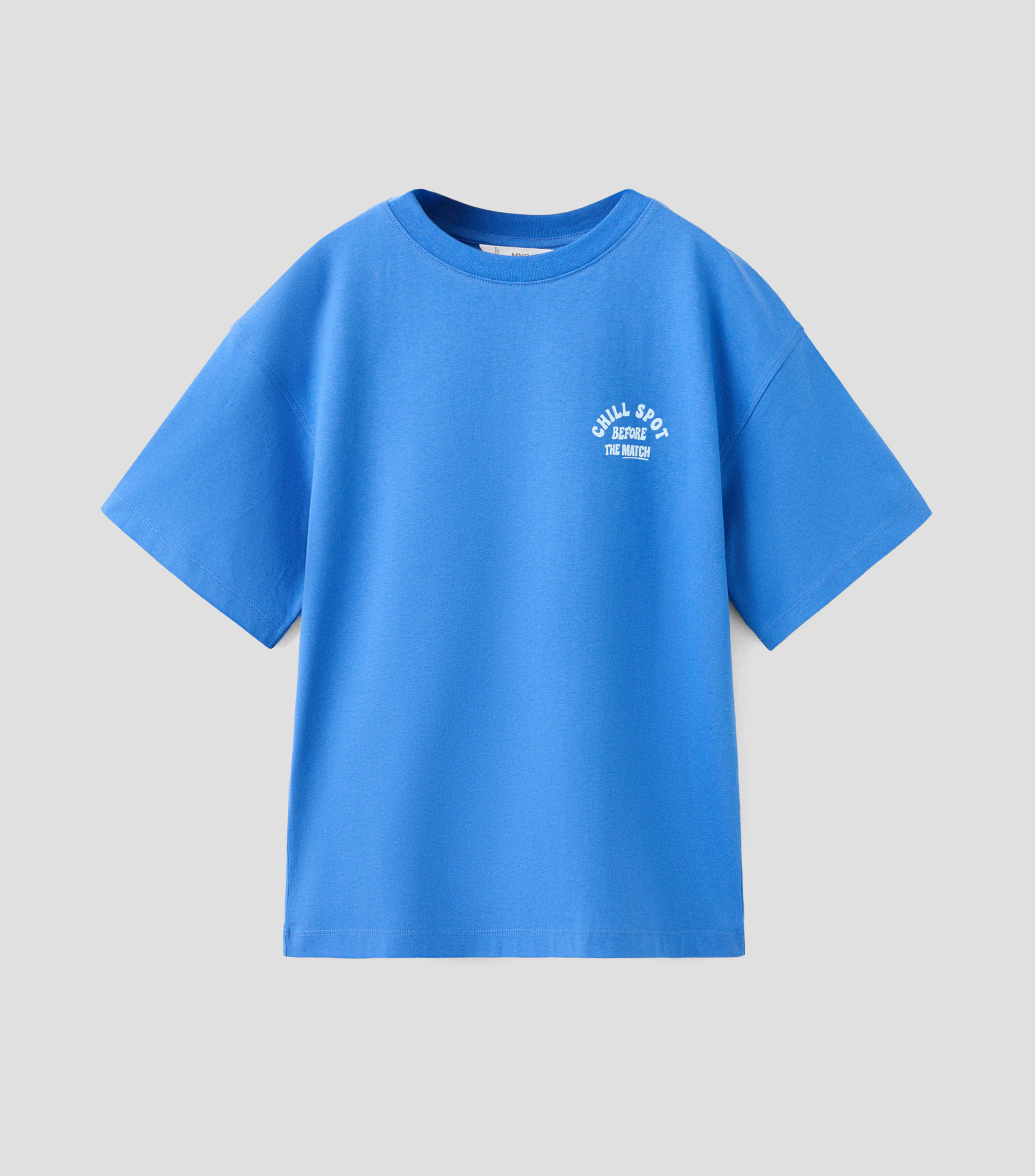 Playera cuello redondo manga corta estampada Niño