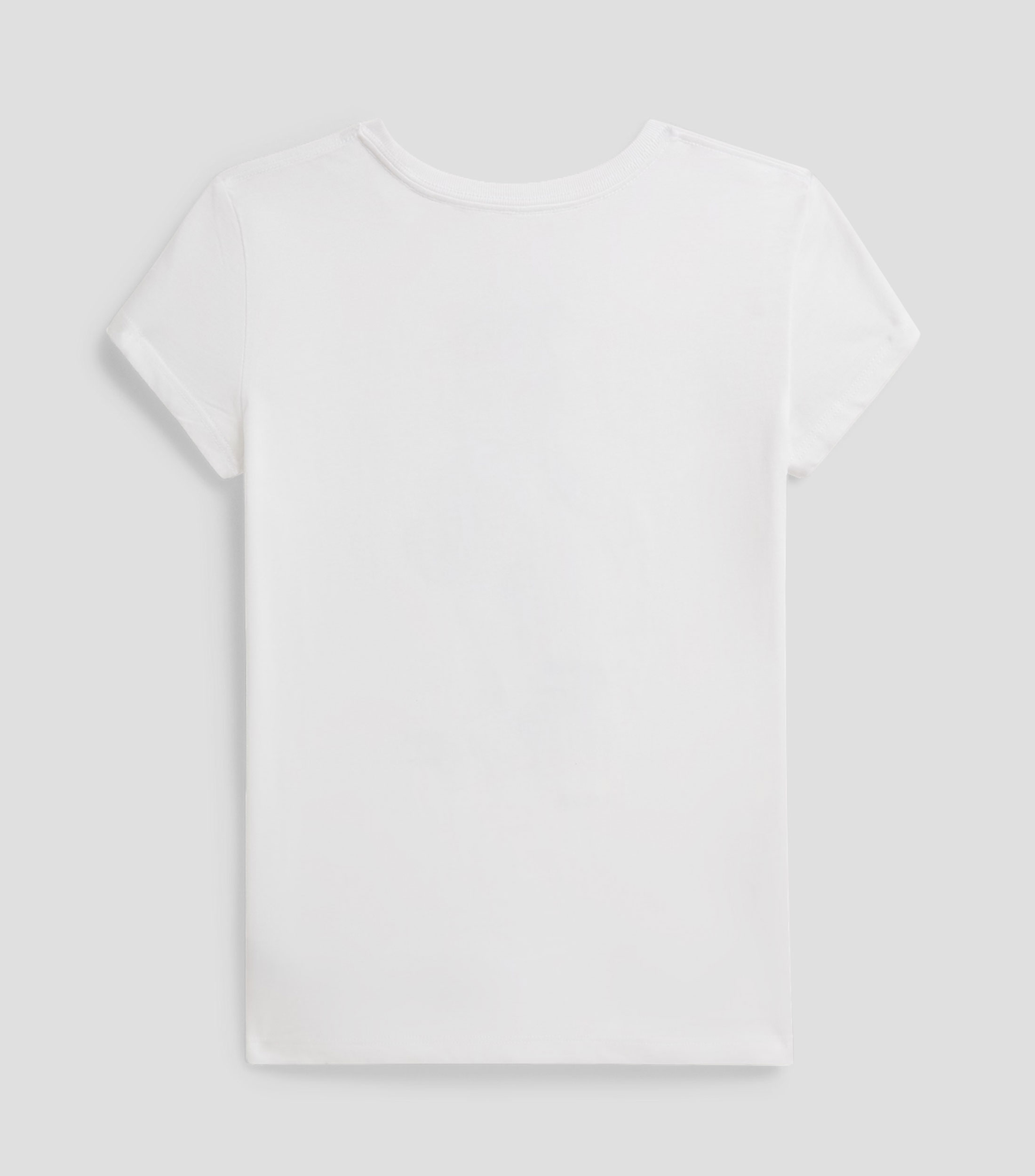 Playera cuello redondo manga corta estampada Niña