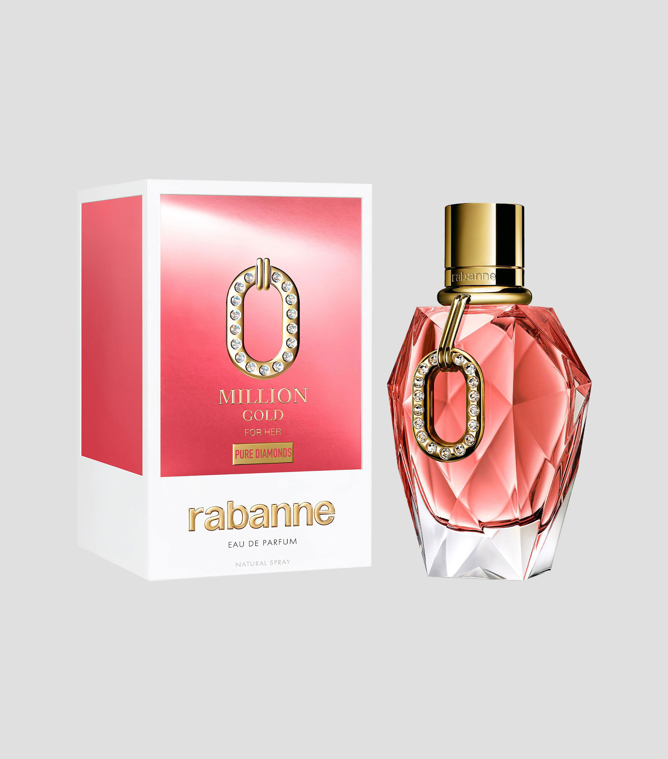 Perfume Million Gold for Her Pure Diamonds Eau de Parfum, 90 ml para Mujer