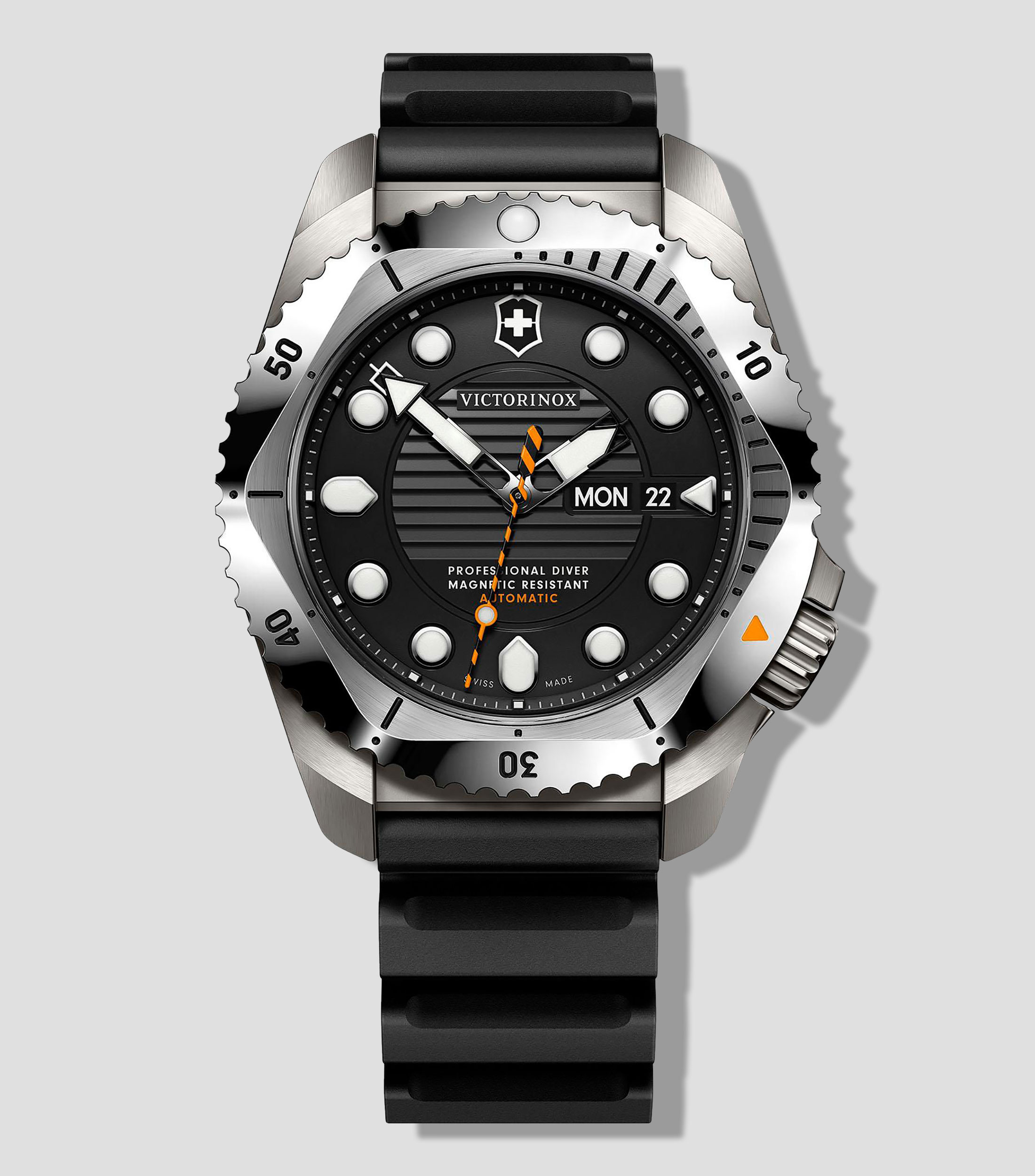 Reloj para Hombre Dive Pro Casual Negro, Plateado
