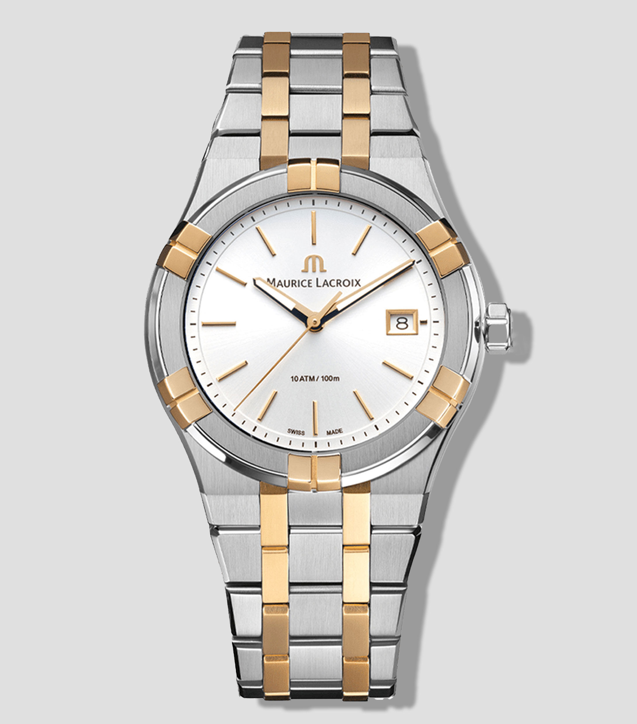 Reloj para Hombre Aikon Quartz 40 mm Duotone De vestir Blanco