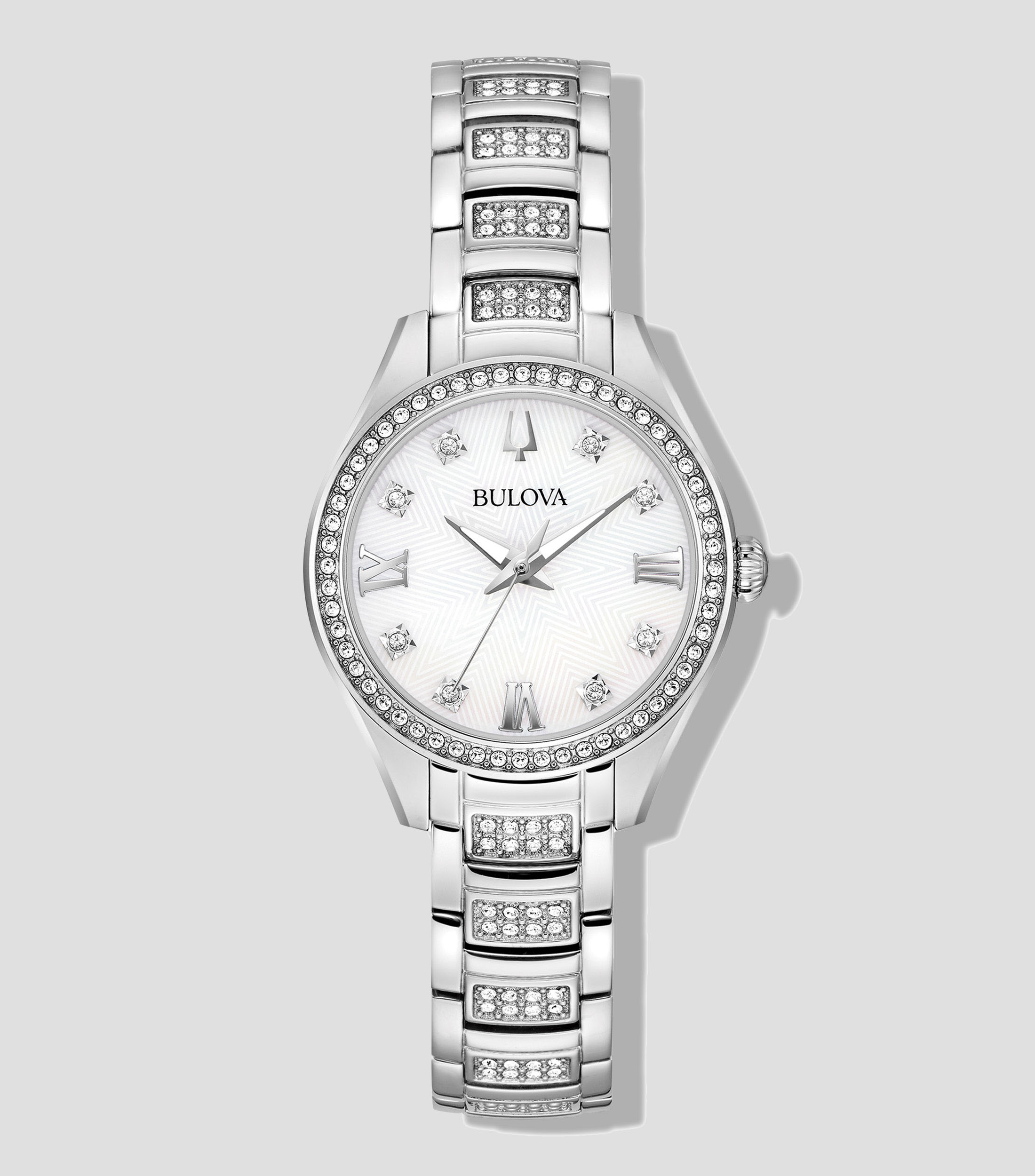 Reloj para mujer Cristales casual blanco con cristales