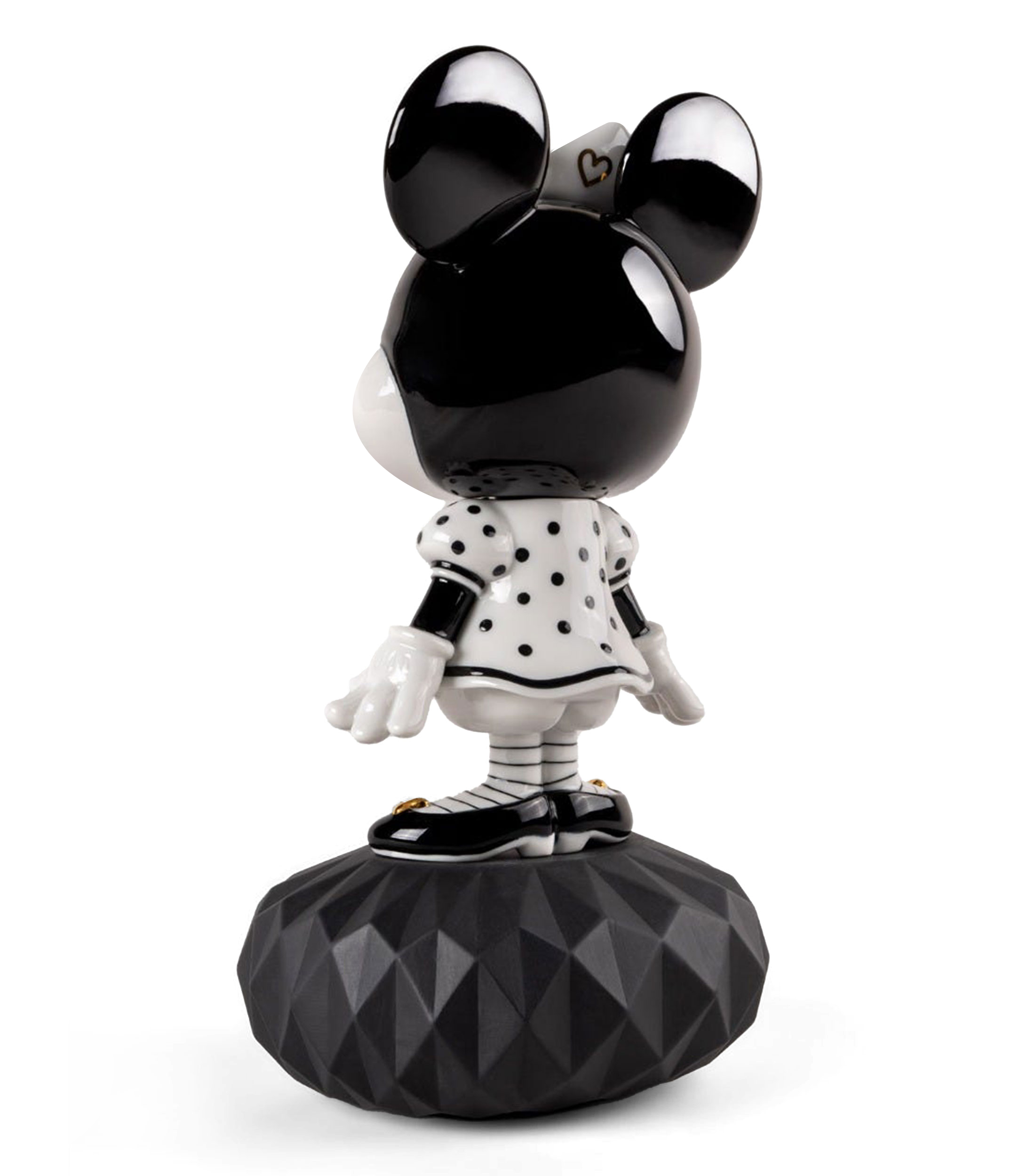 Figura decorativa Minnie In Black And White en porcelana