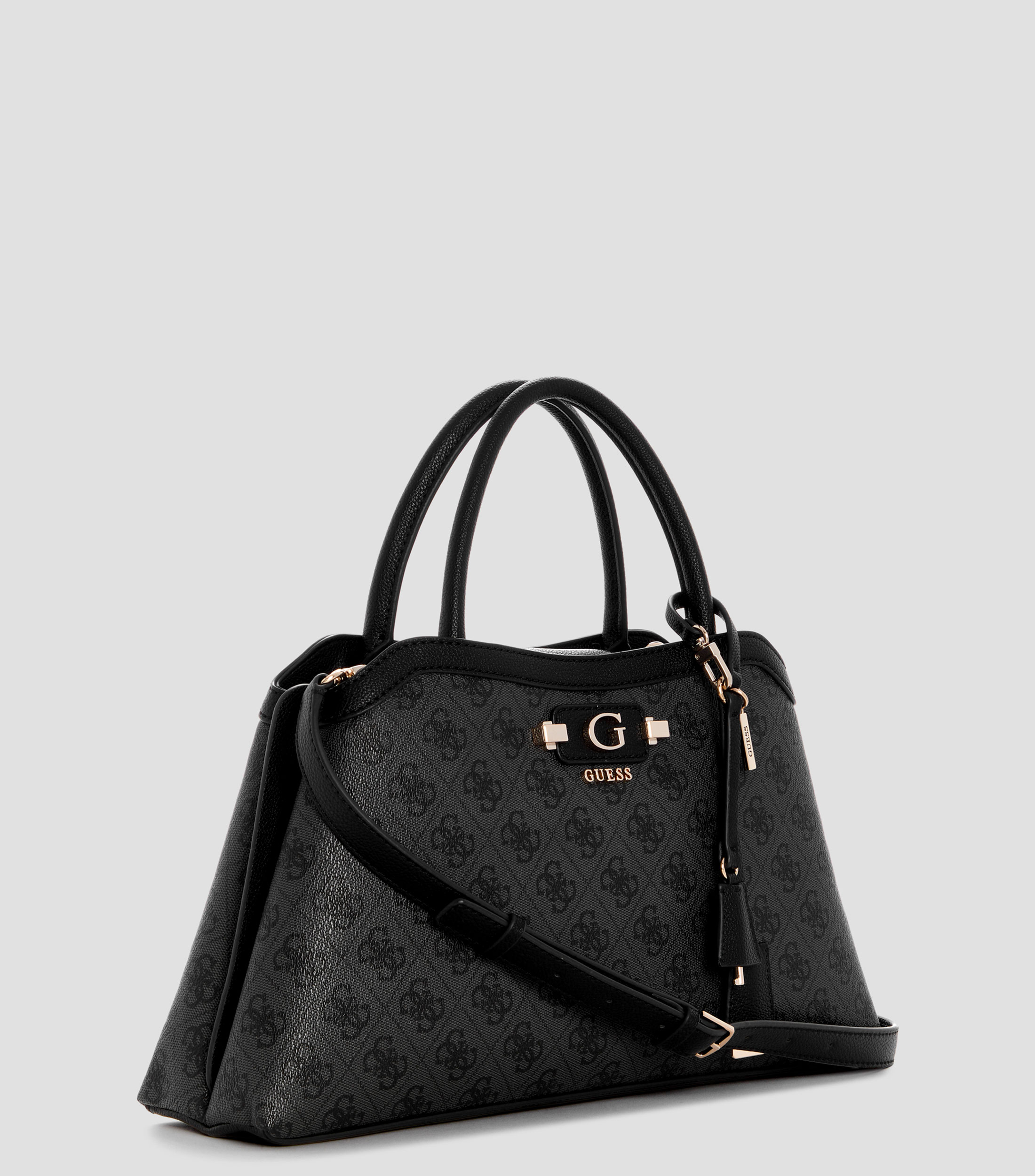 Bolsa satchel negro Lindsey Girlfriend estampada Mujer