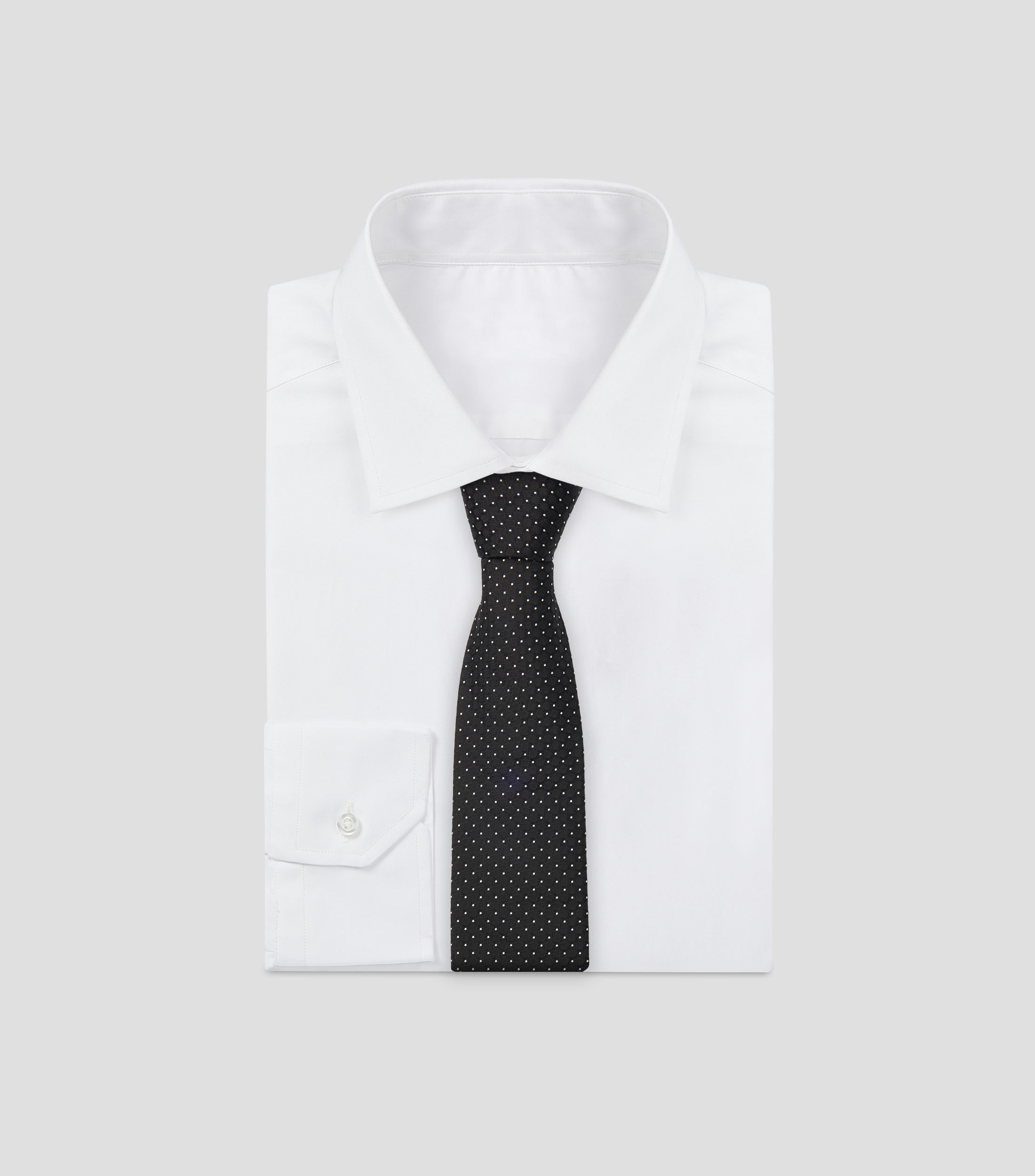Corbata ancha de seda estampada