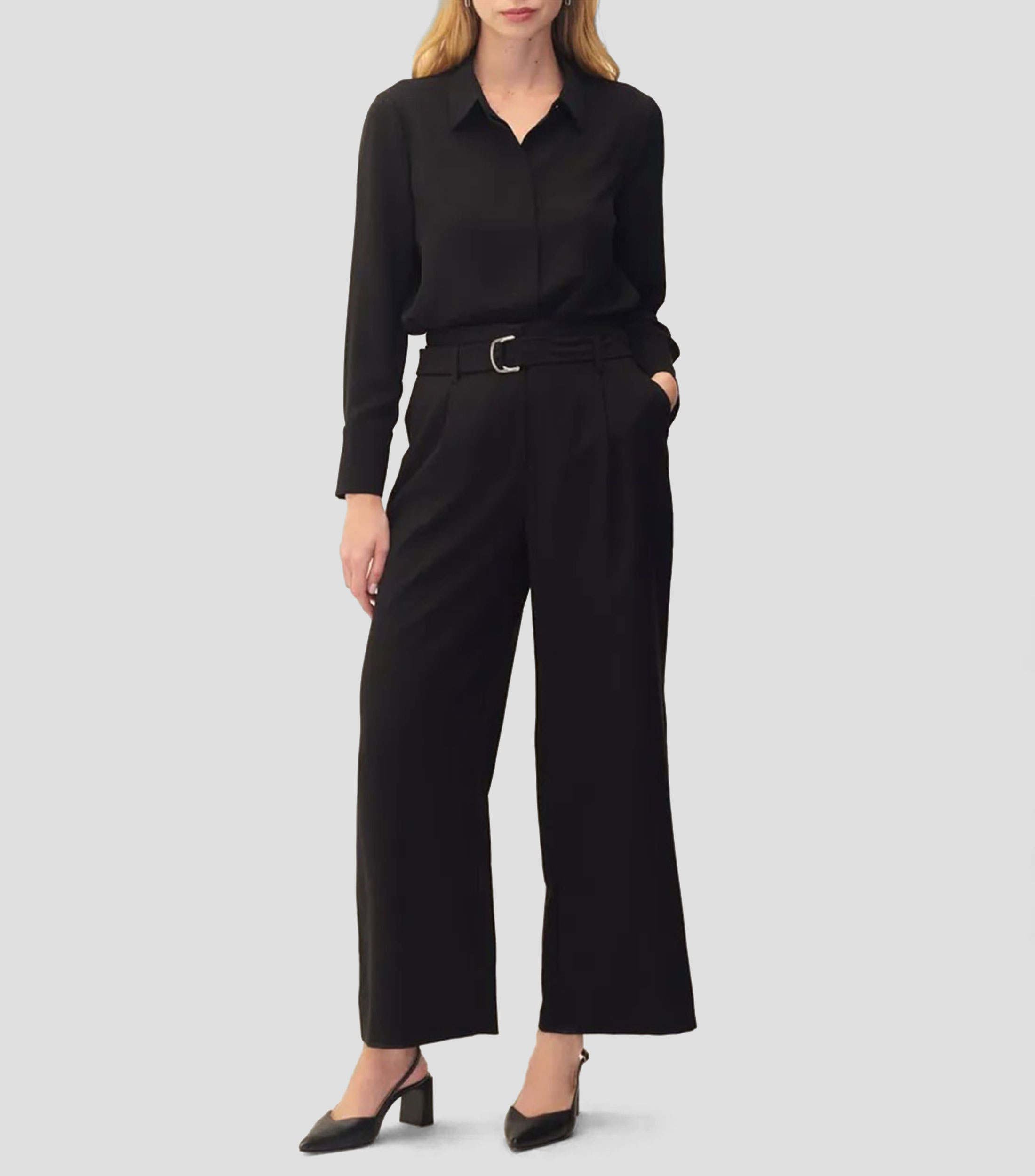Blusa Camisera Aletilla Oculta Alforzas En Puno Mujer